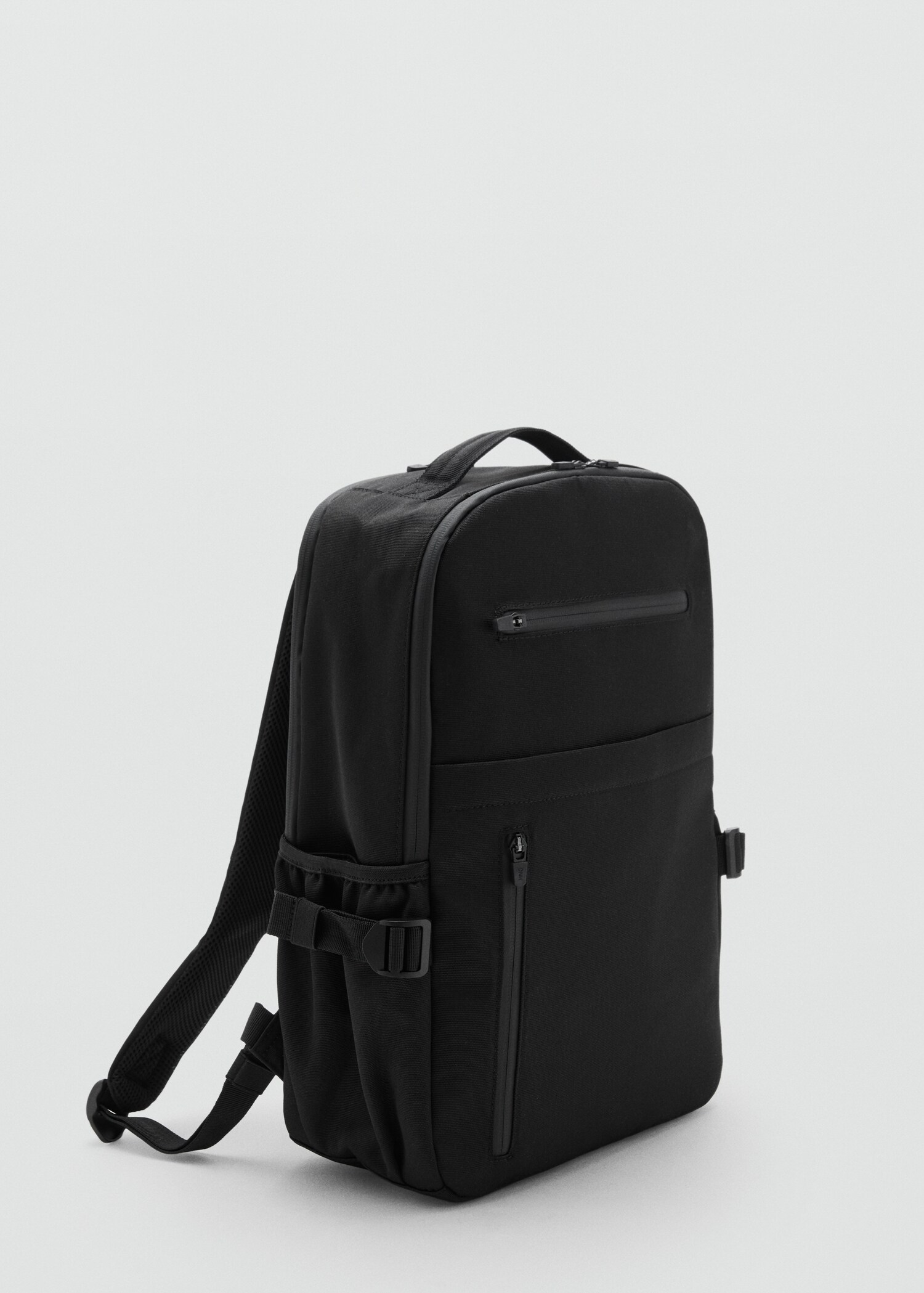 Black multi-purpose backpack - Medium plane