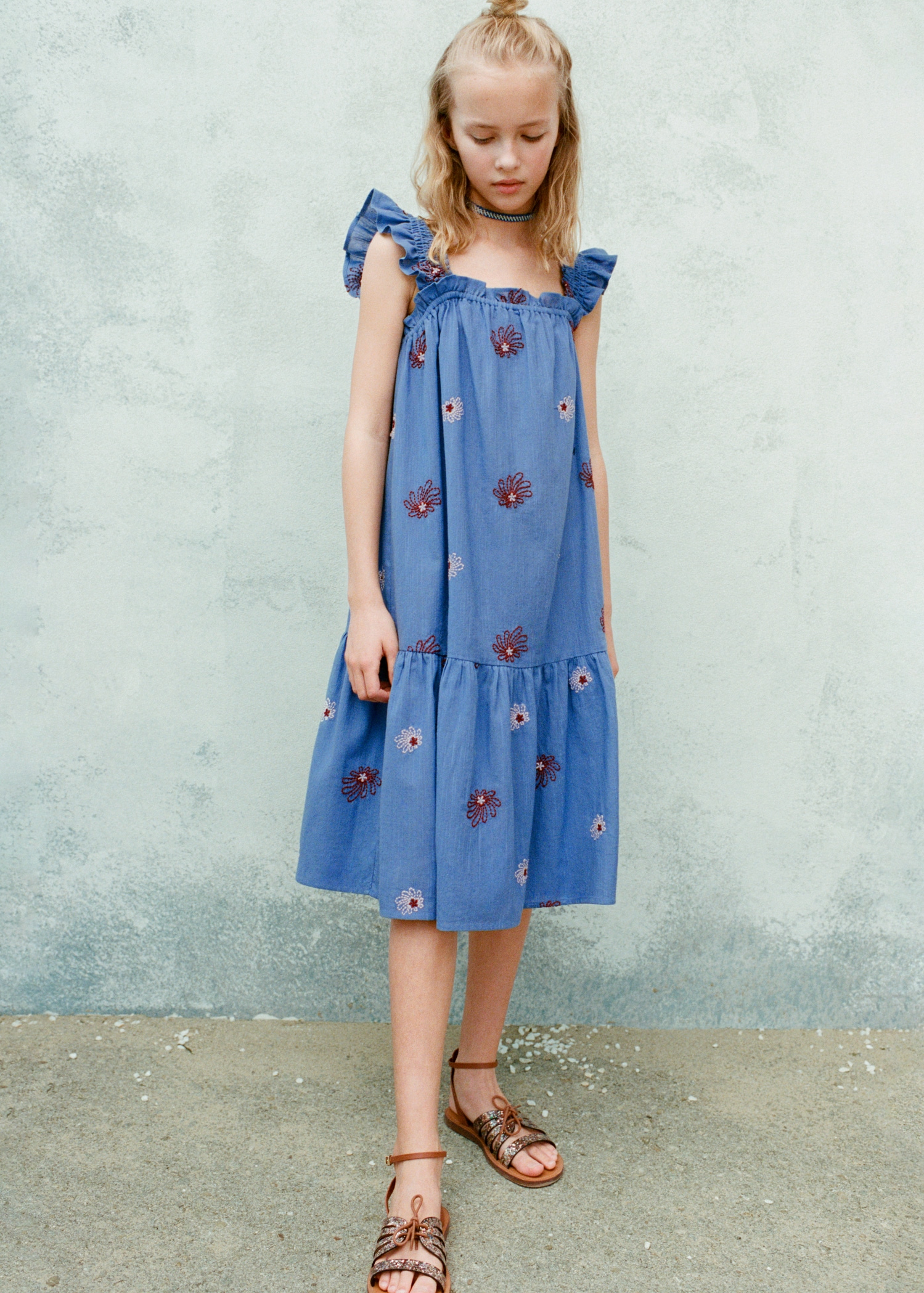 Vestit brodat flors - Detall de l'article 5