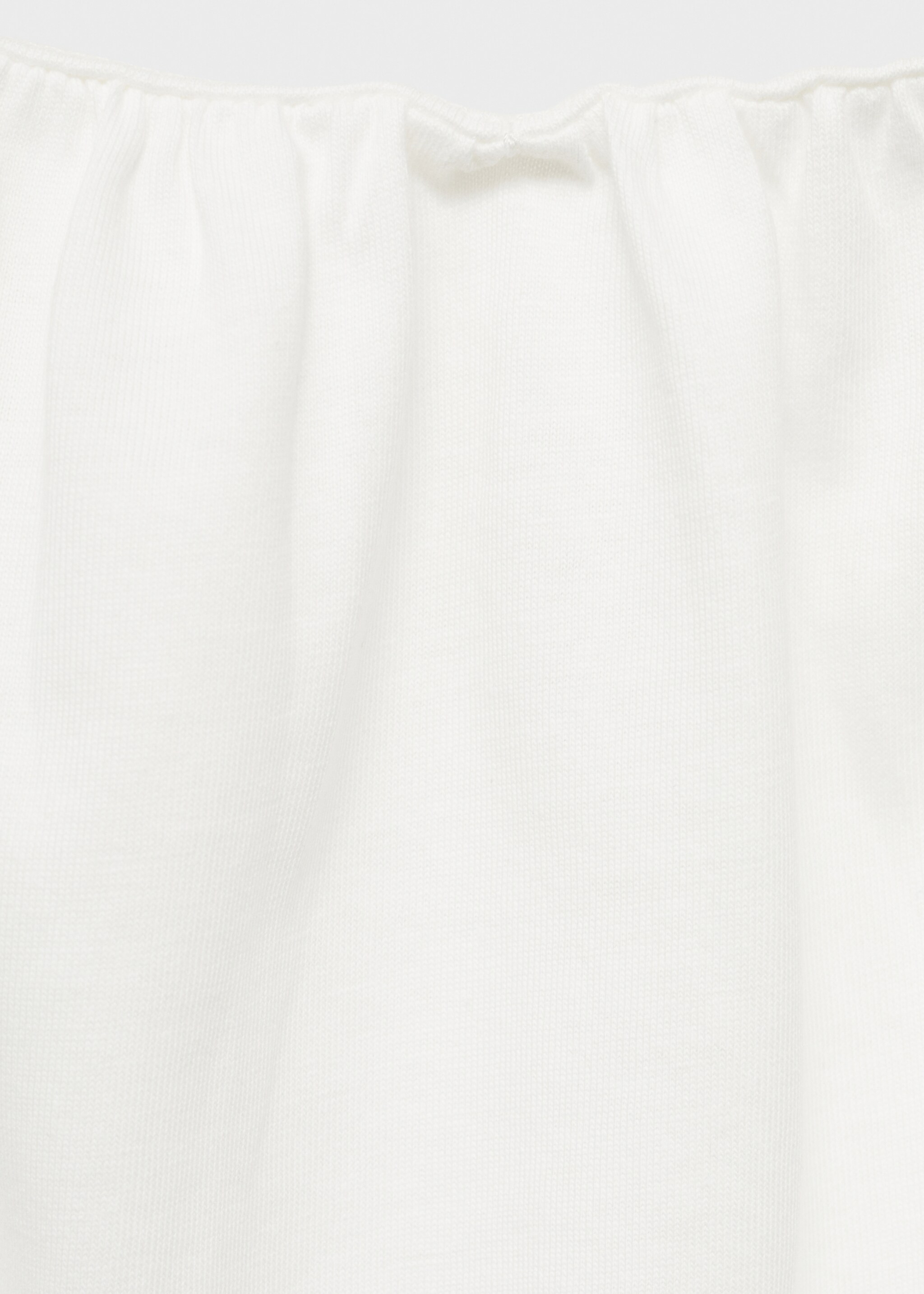 Baumwoll-T-Shirt mit Blumendetail - Detail des Artikels 0