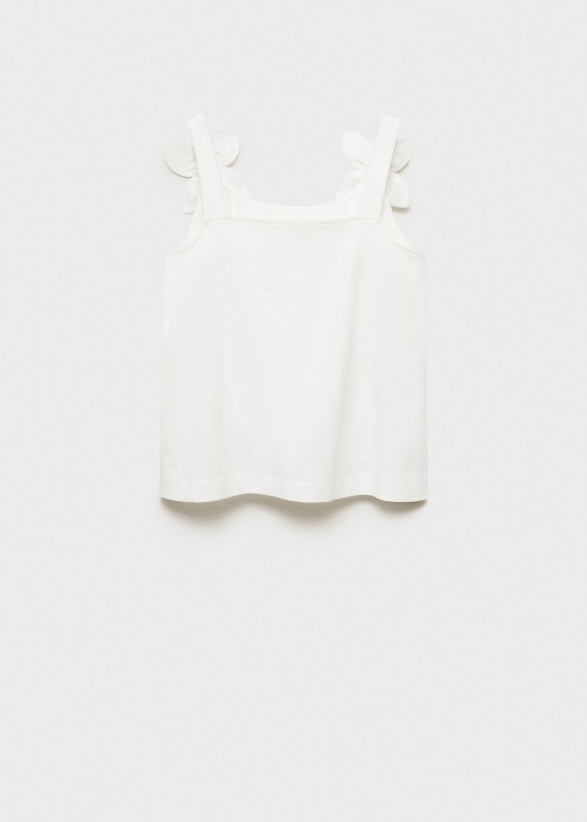 Baumwoll-T-Shirt mit Blumendetail - Rückseite des Artikels