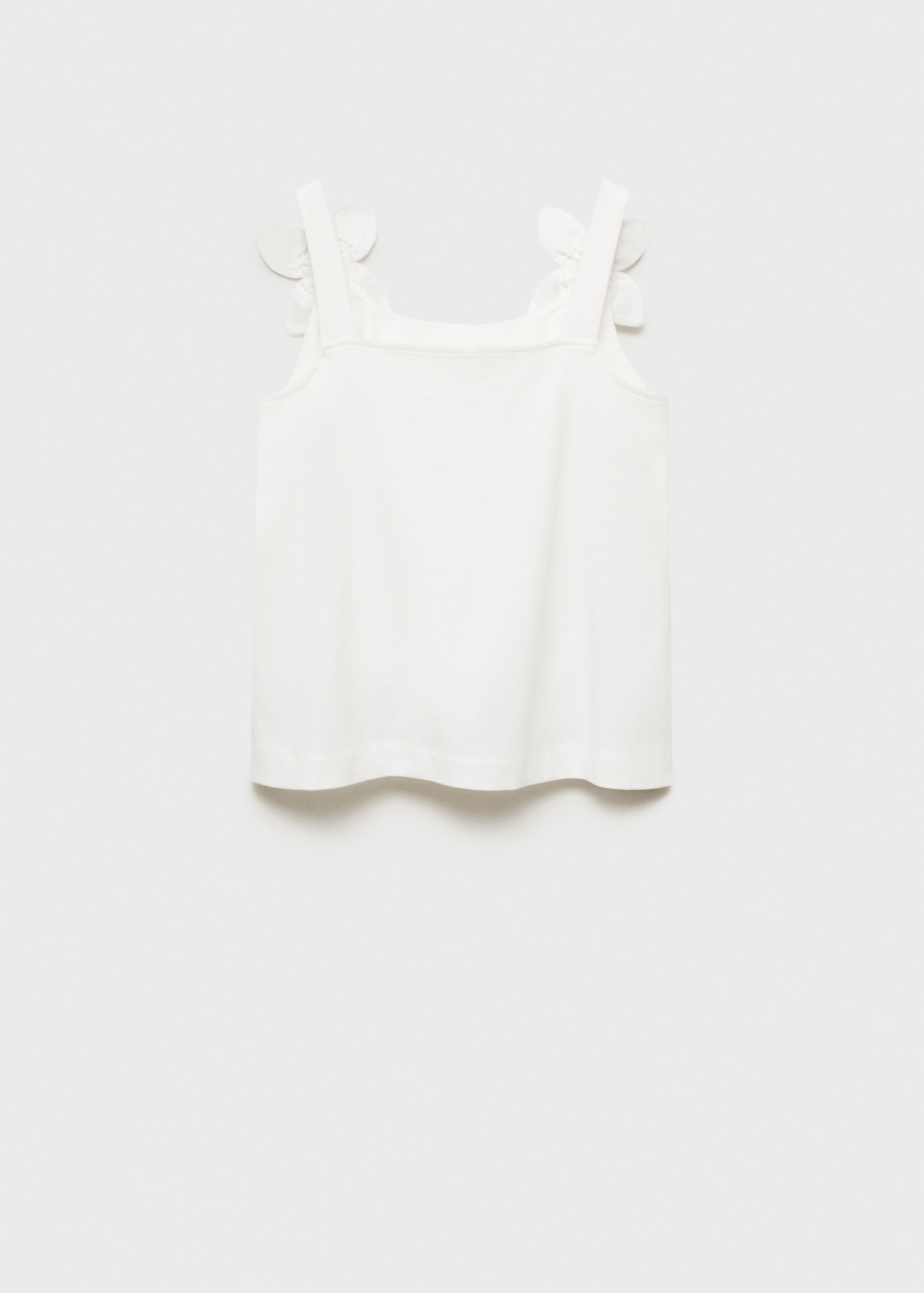 Baumwoll-T-Shirt mit Blumendetail - Rückseite des Artikels