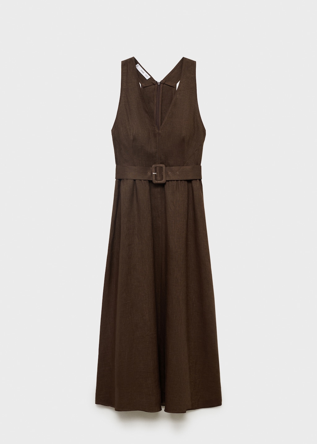 Belt linen dress - image 5