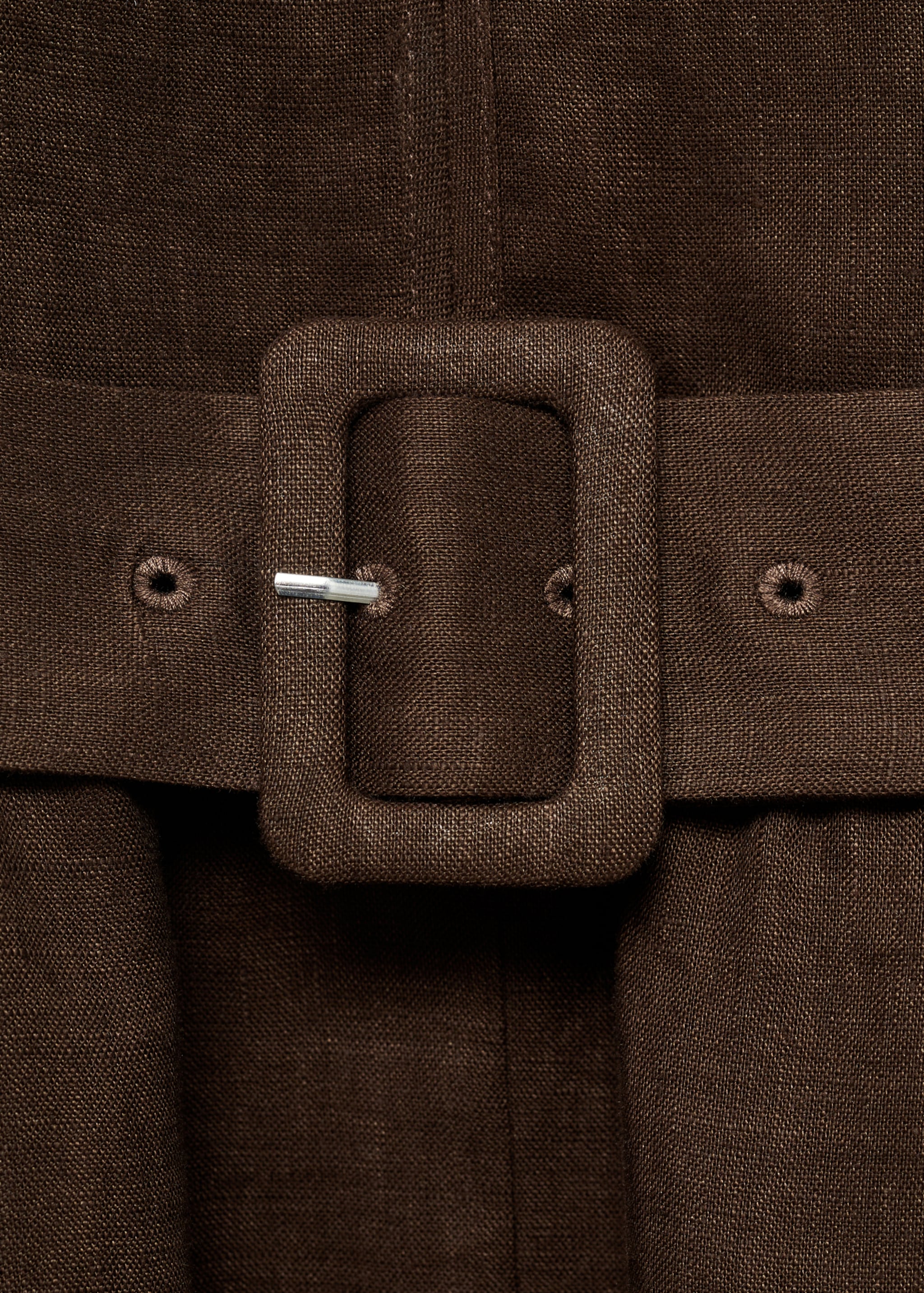 Vestido lino cinturón - Detalle del artículo 8