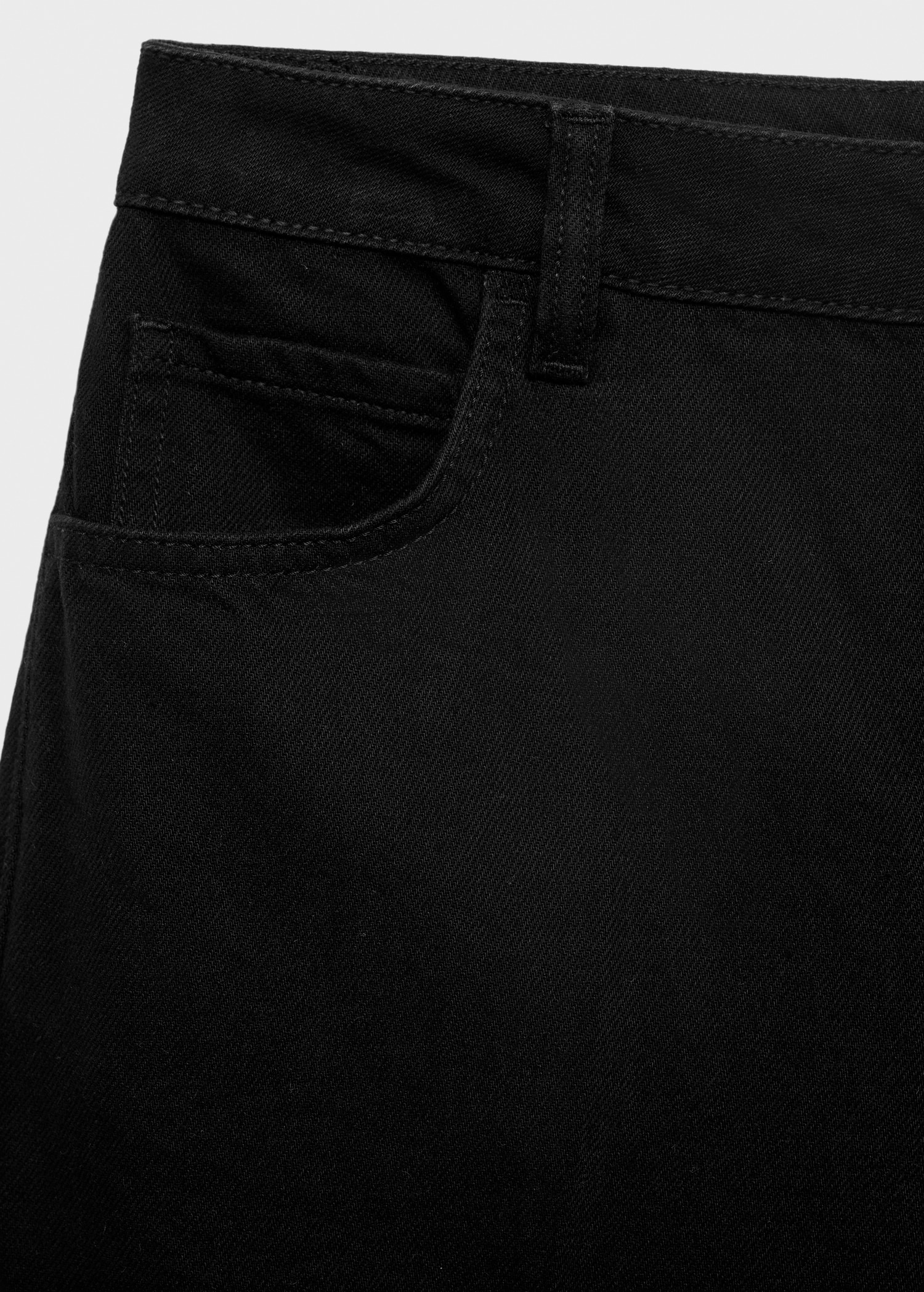 Bermuda en jean droit taille haute - Détail de l'article 8