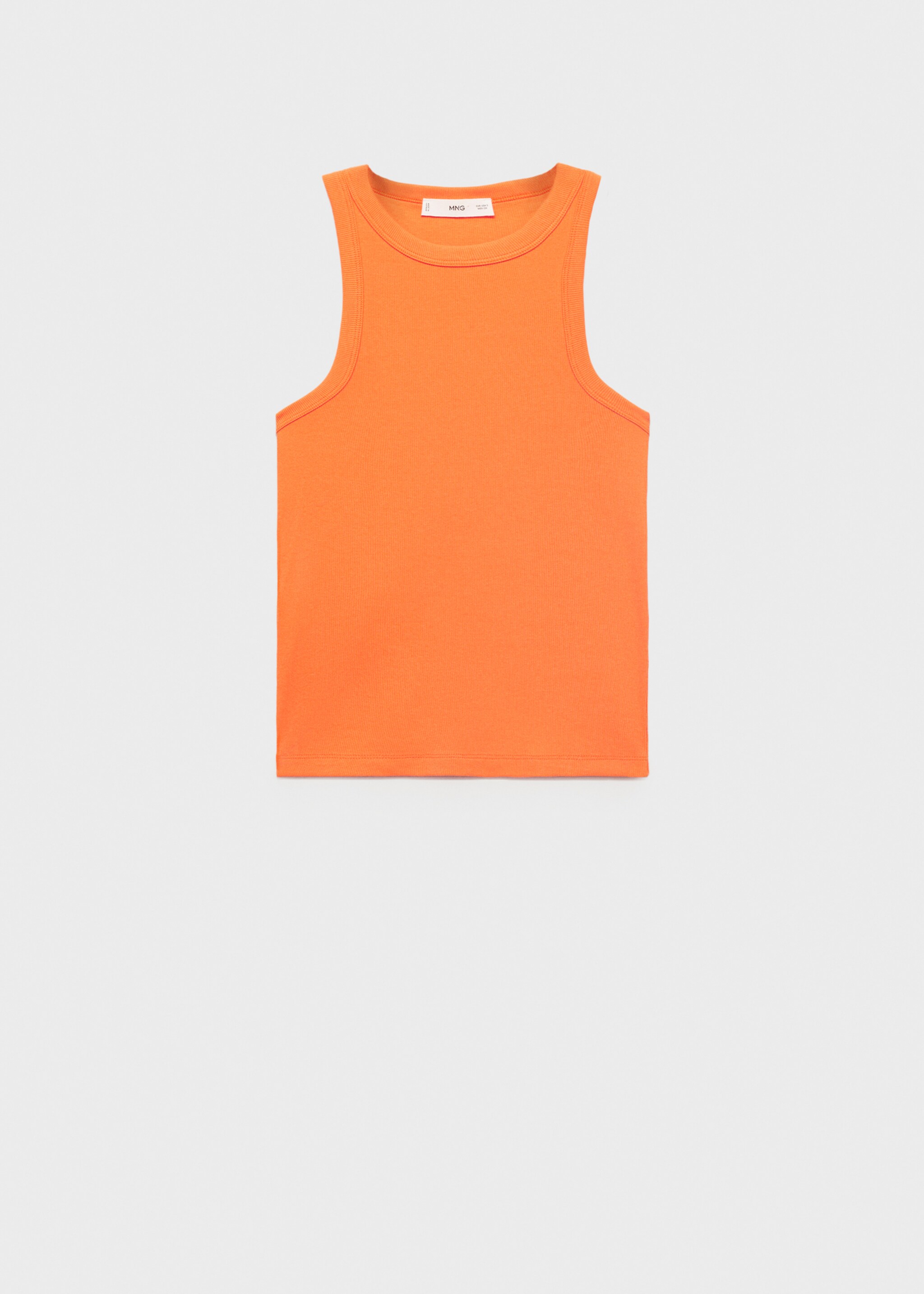 Ribbed halter neck top - Article without model