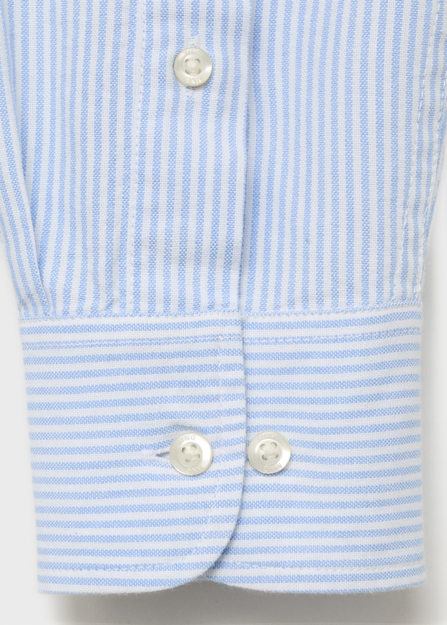 Striped Oxford shirt - Details of the article 0