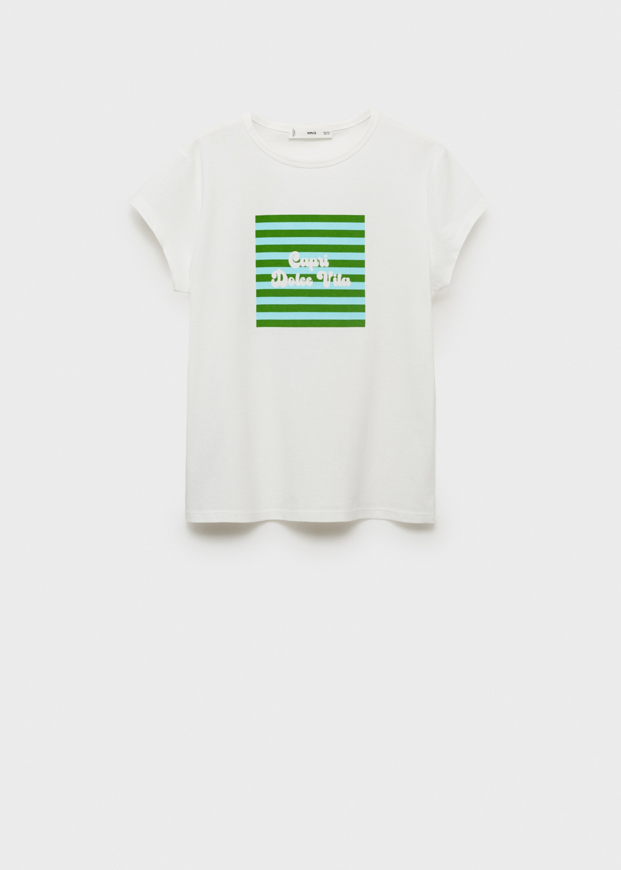 Printed cotton-blend t-shirt - Article without model