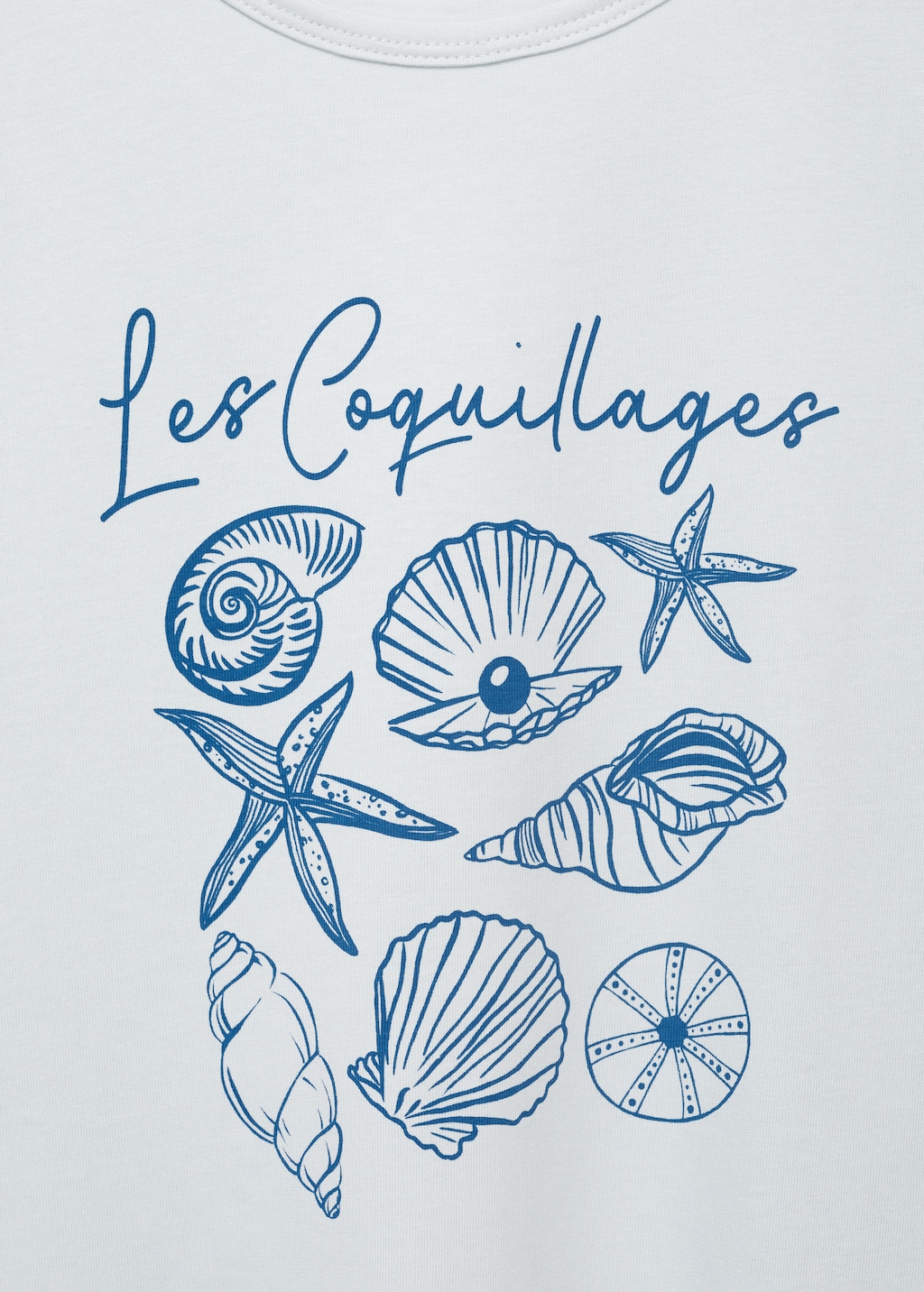 Printed cotton-blend t-shirt