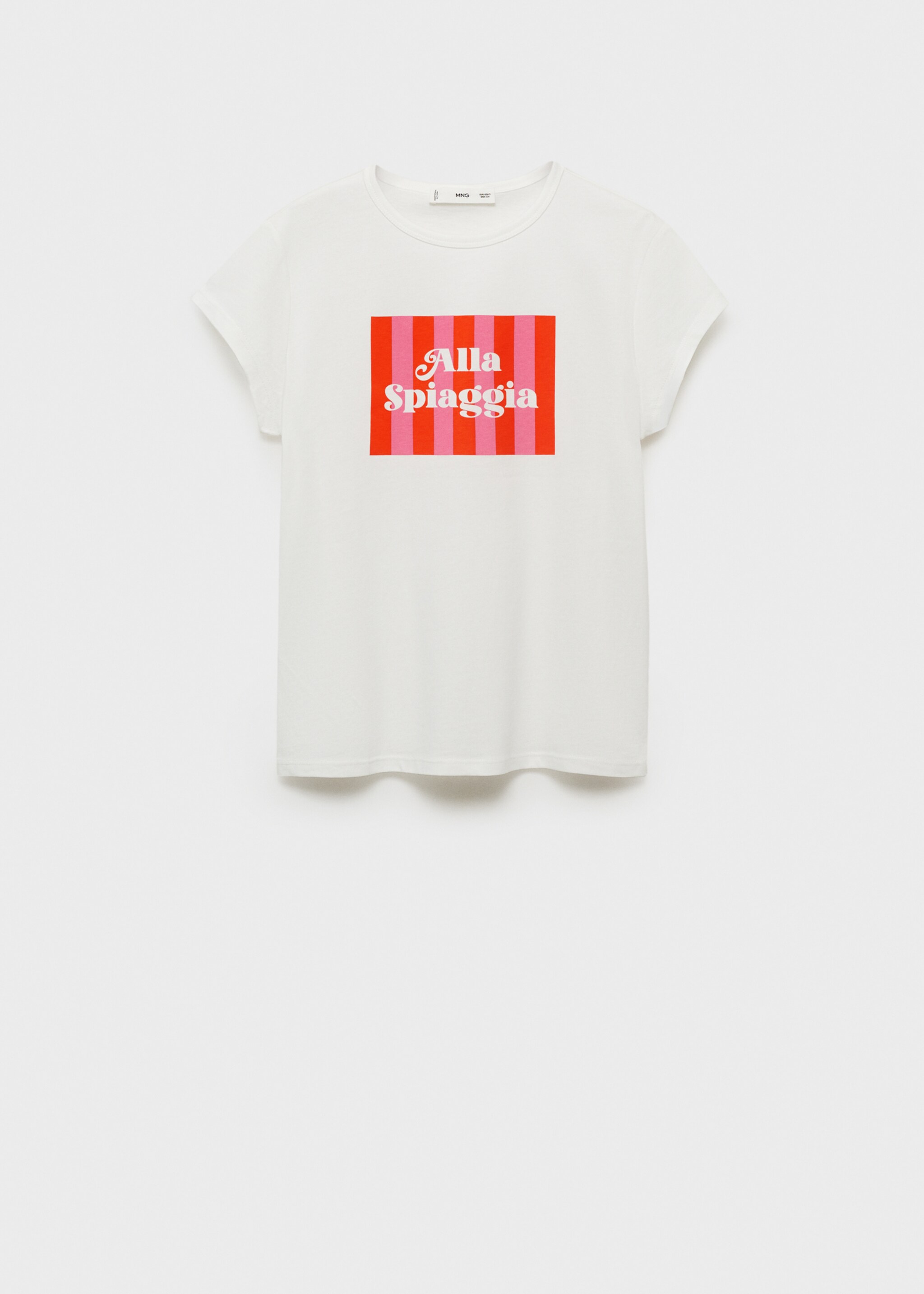 Printed cotton-blend t-shirt - Article without model