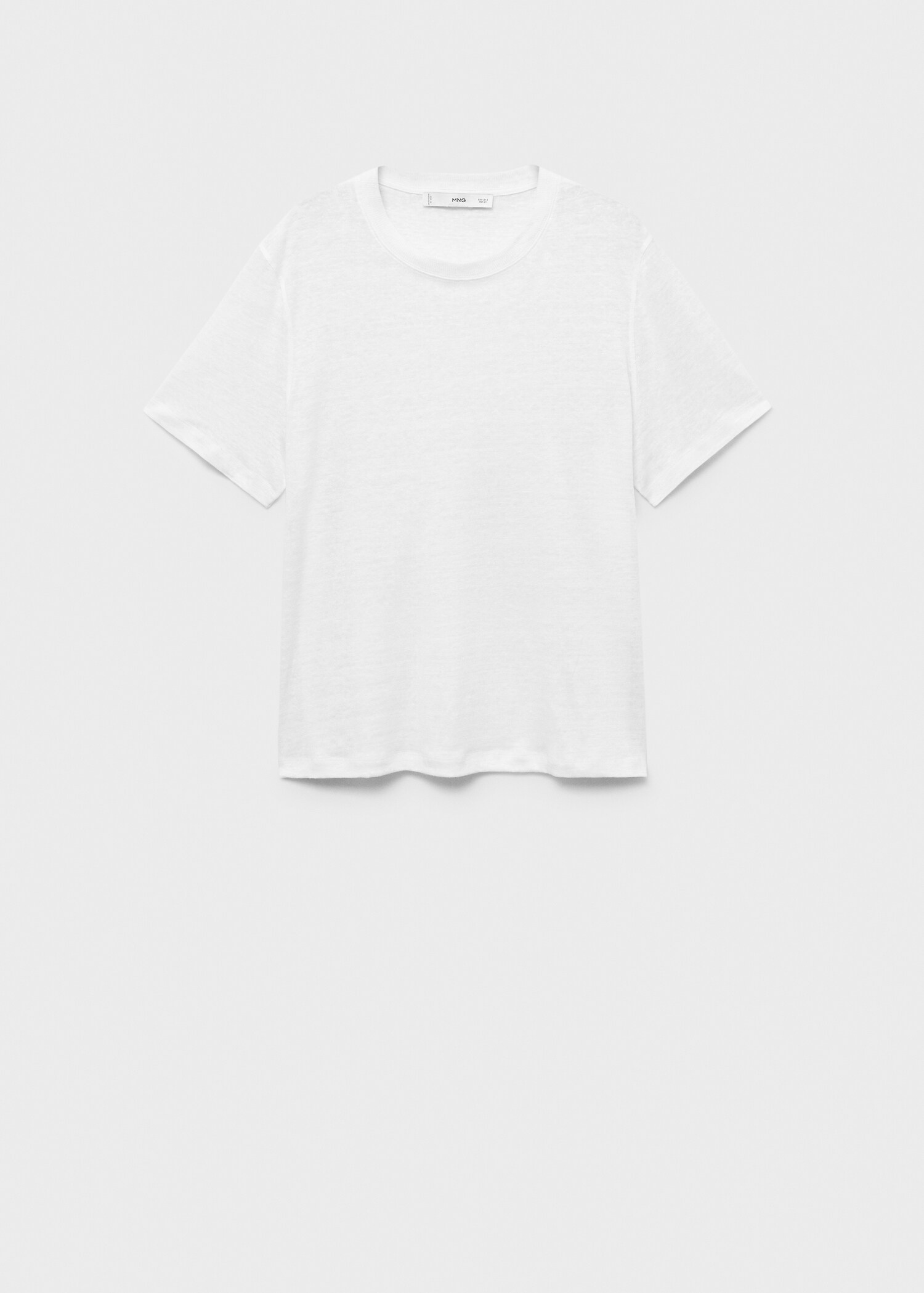 Short-sleeved linen t-shirt - Article without model