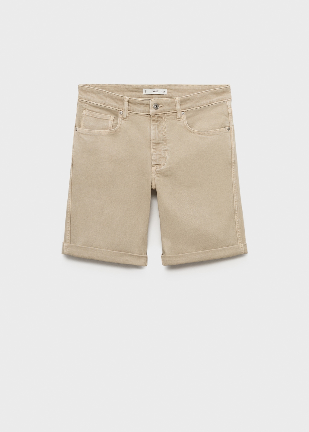 Slim-fit denim bermuda shorts - Men | MANGO USA