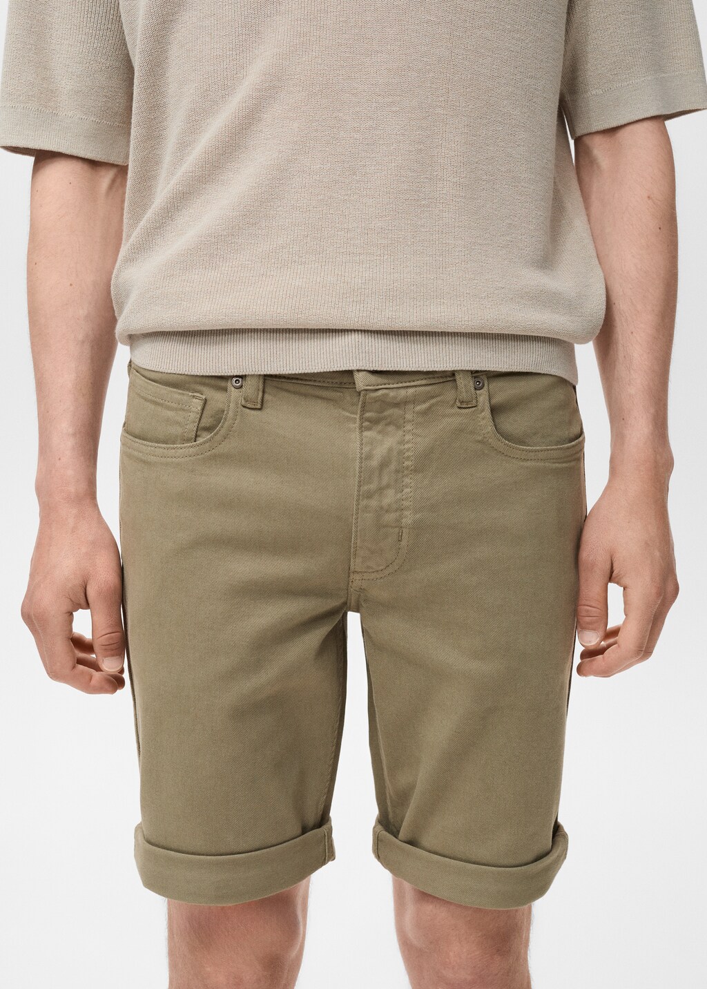 Bermudas vaqueras slim fit - Hombre | MANGO Colombia