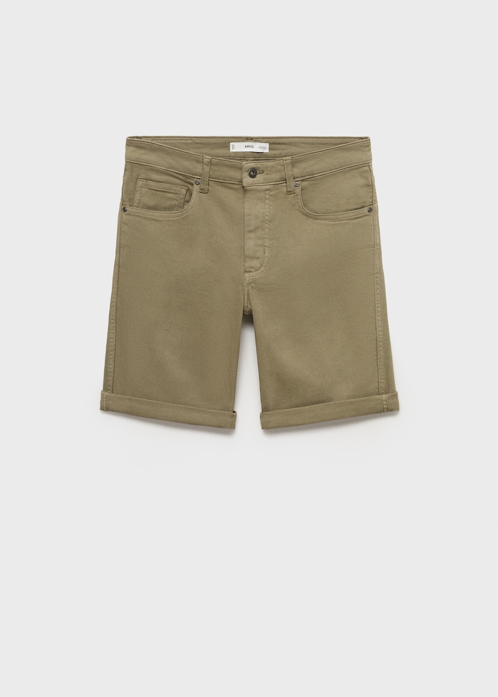 【mnem】Patch Pocket Bermuda Pants Slim-fit denim bermuda shorts - Men | MANGO USA