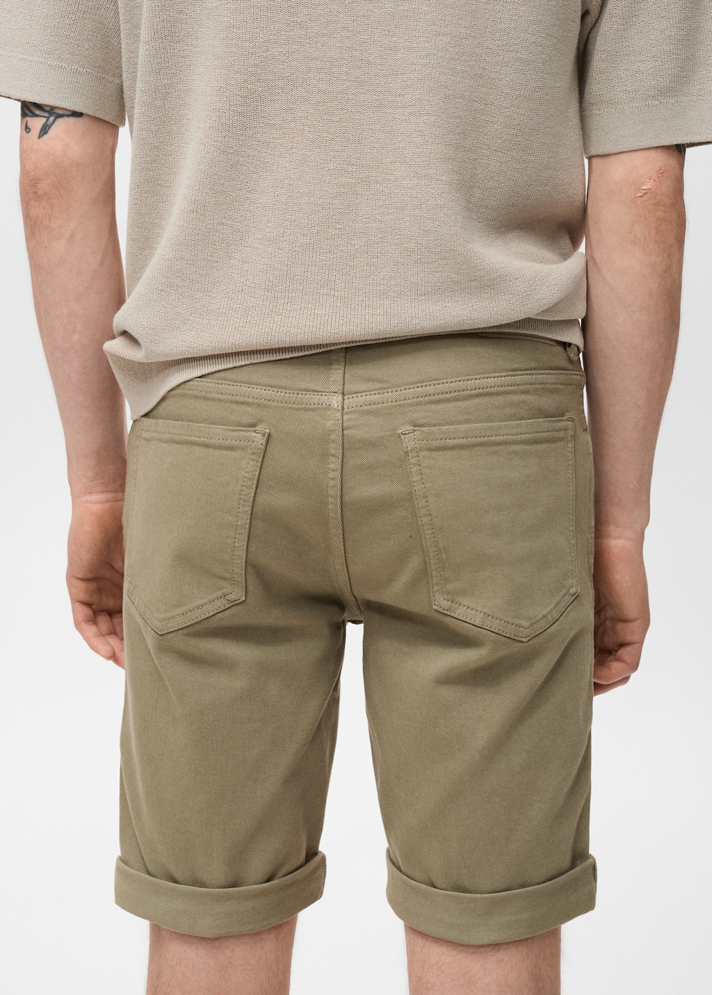 【mnem】Patch Pocket Bermuda Pants M65 Shorts