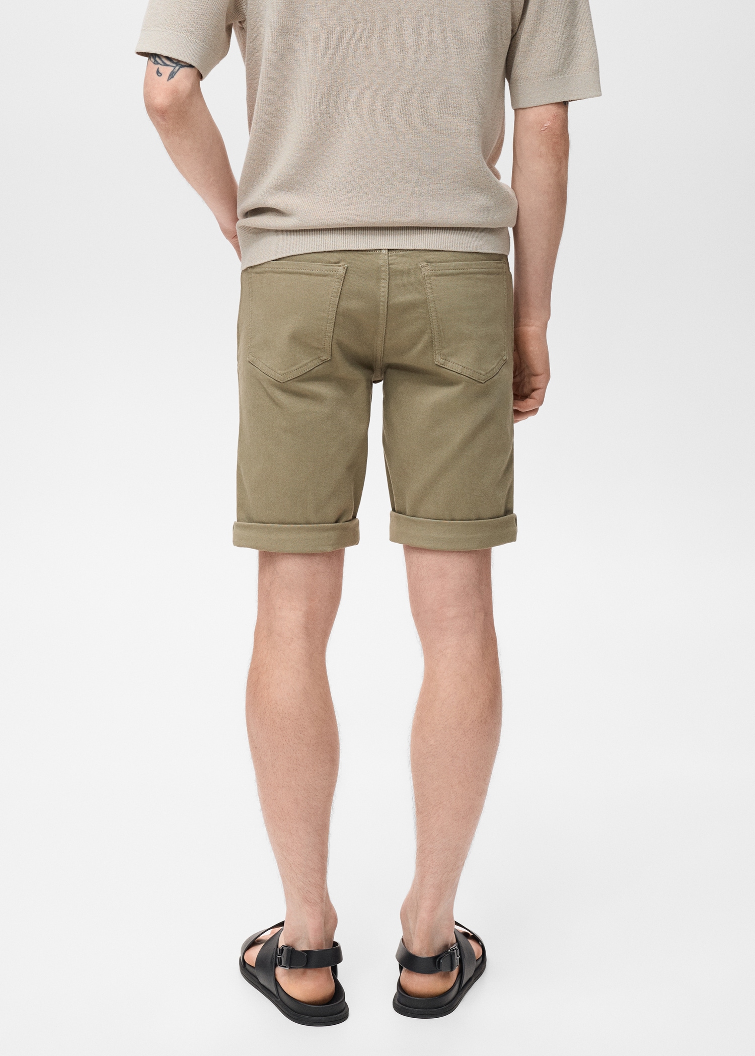 Bermuda en jean slim fit - Verso de l’article