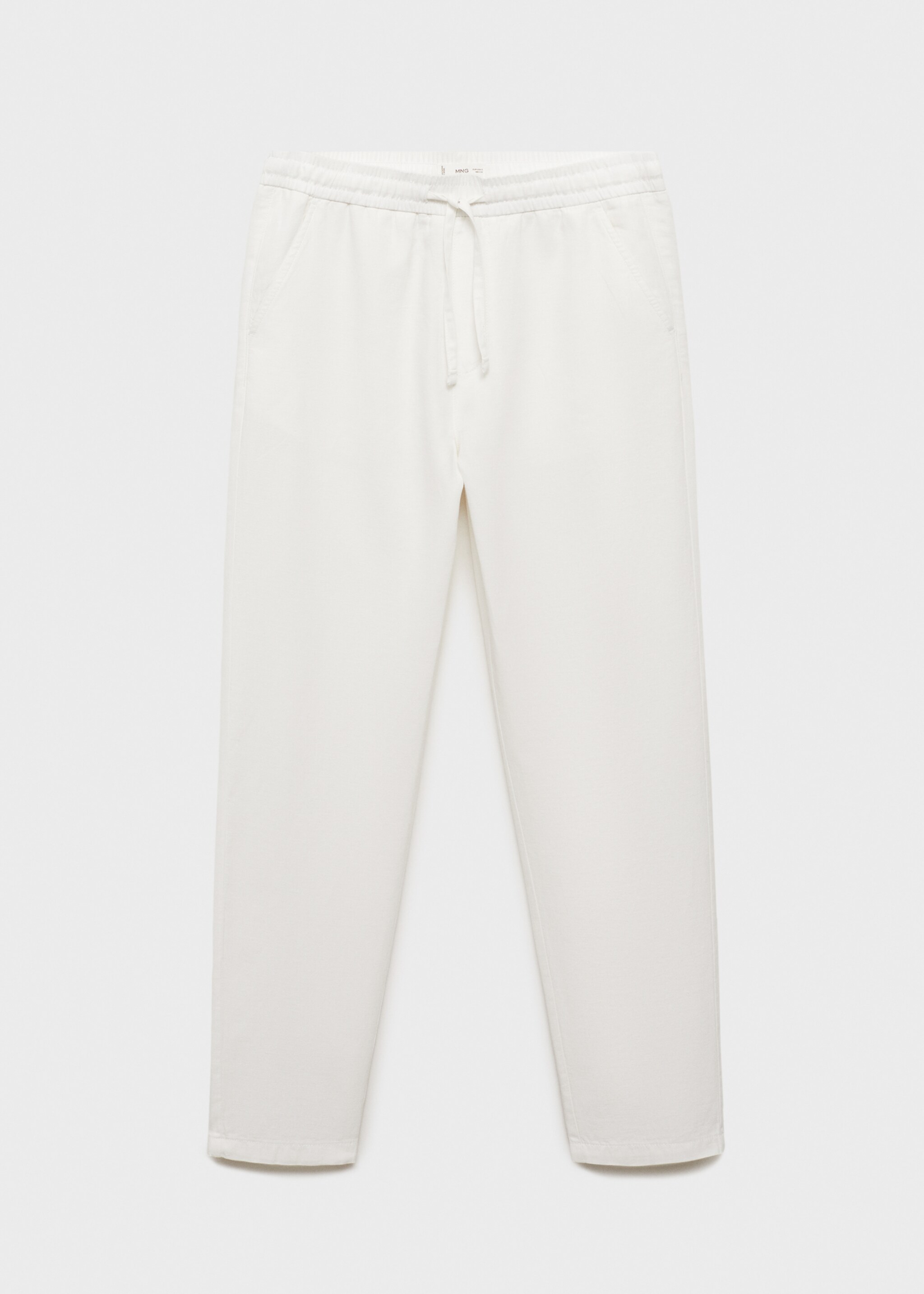 Linen trousers with drawstring - Article without model