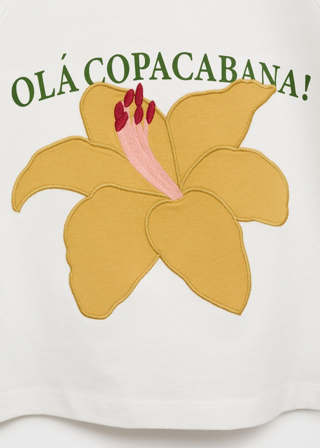 Embroidered short-sleeved t-shirt