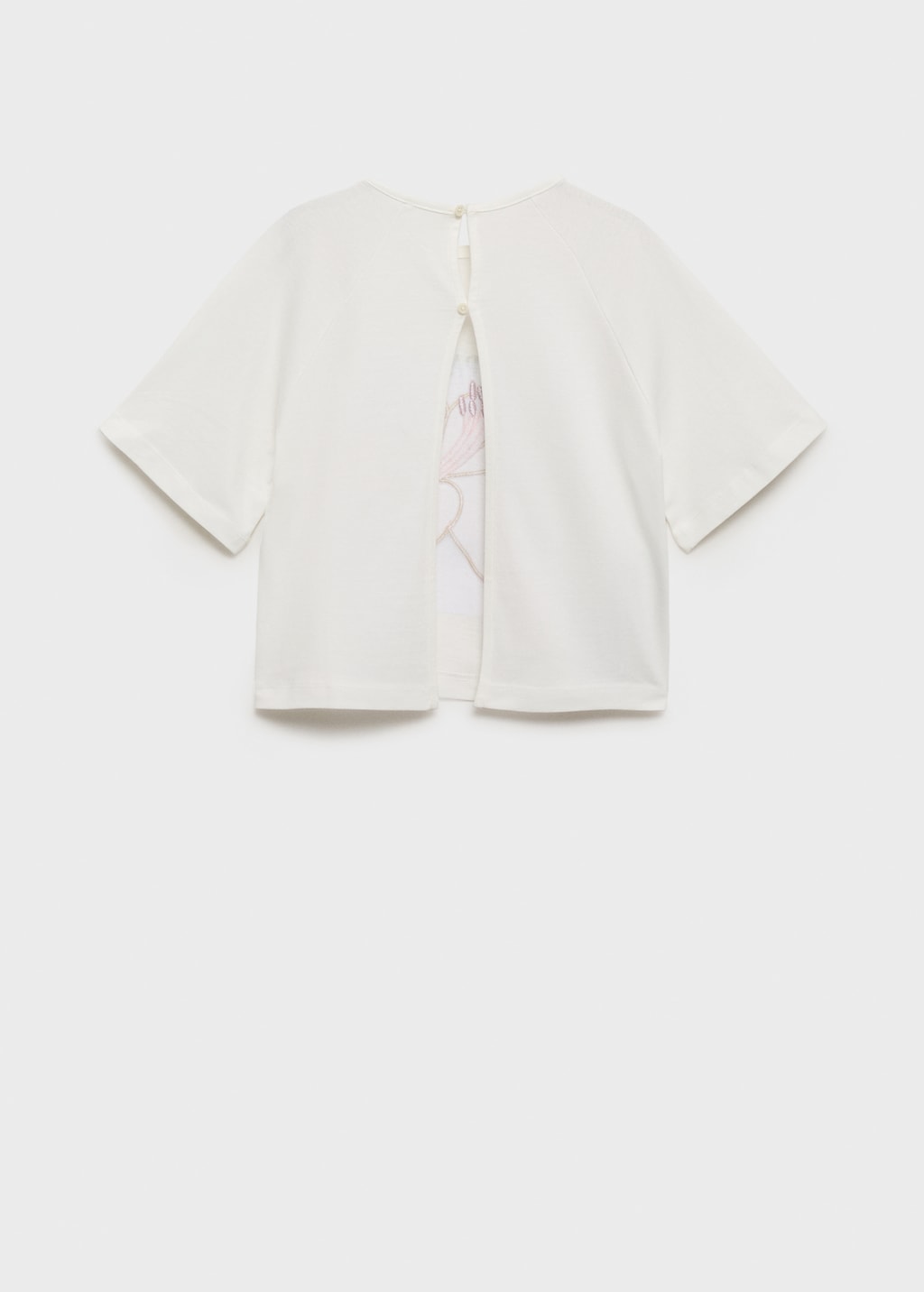Embroidered short-sleeved t-shirt - Kids | MANGO USA