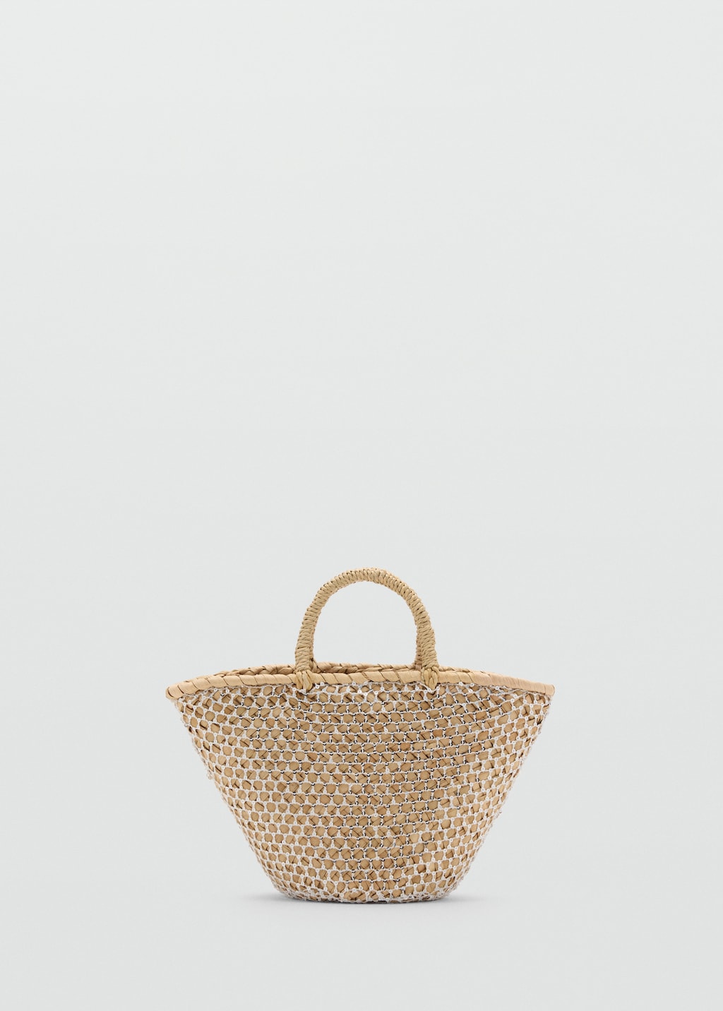 ØMl CDL Hand Stitched Mini Basket  Beige ØMl CDL Hand Stitched Mini Basket Beige Small Whitewashed