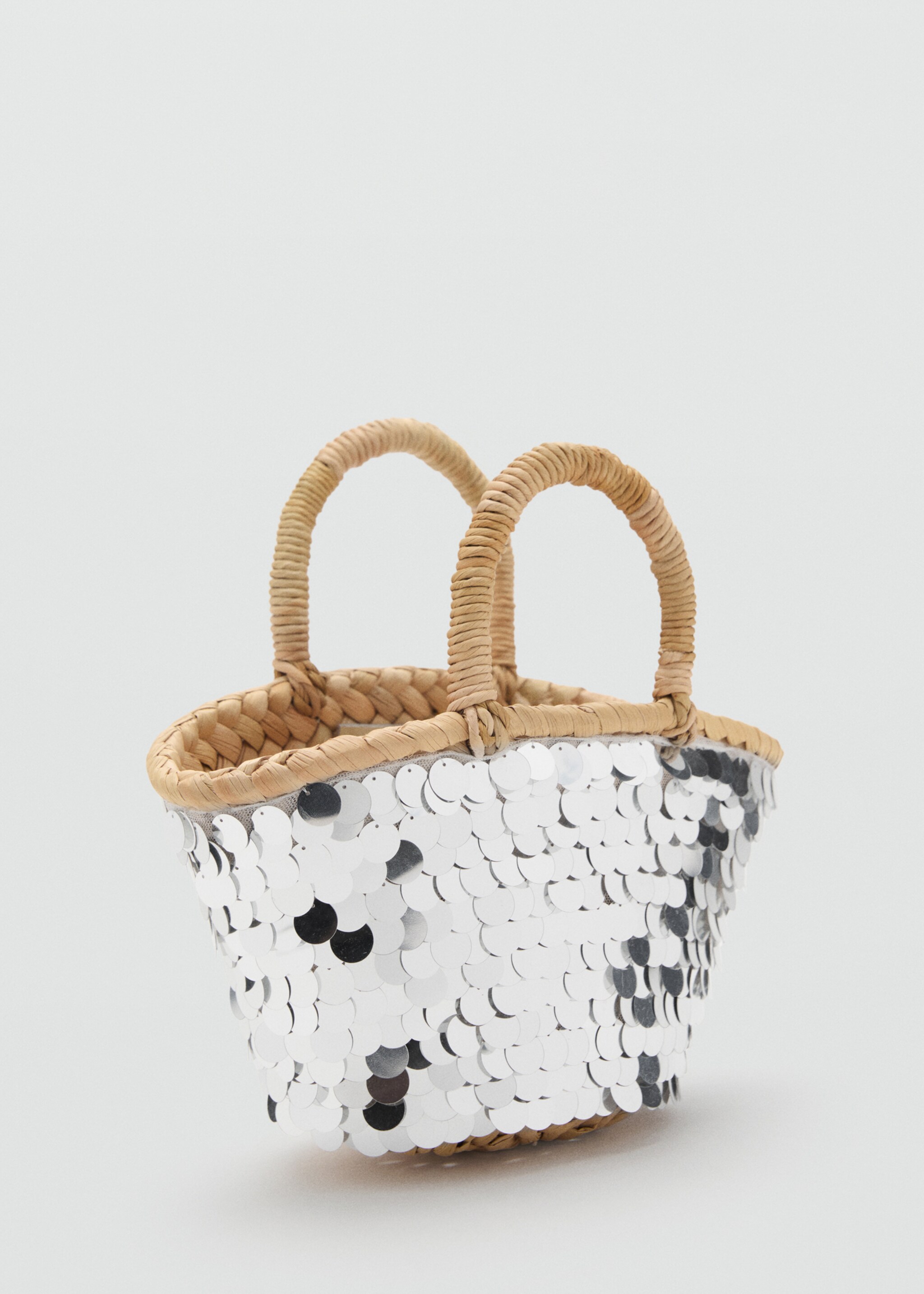 Sequined mini-basket - Medium plane