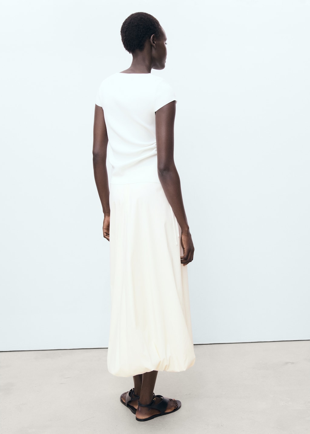 Mango Long balloon skirt