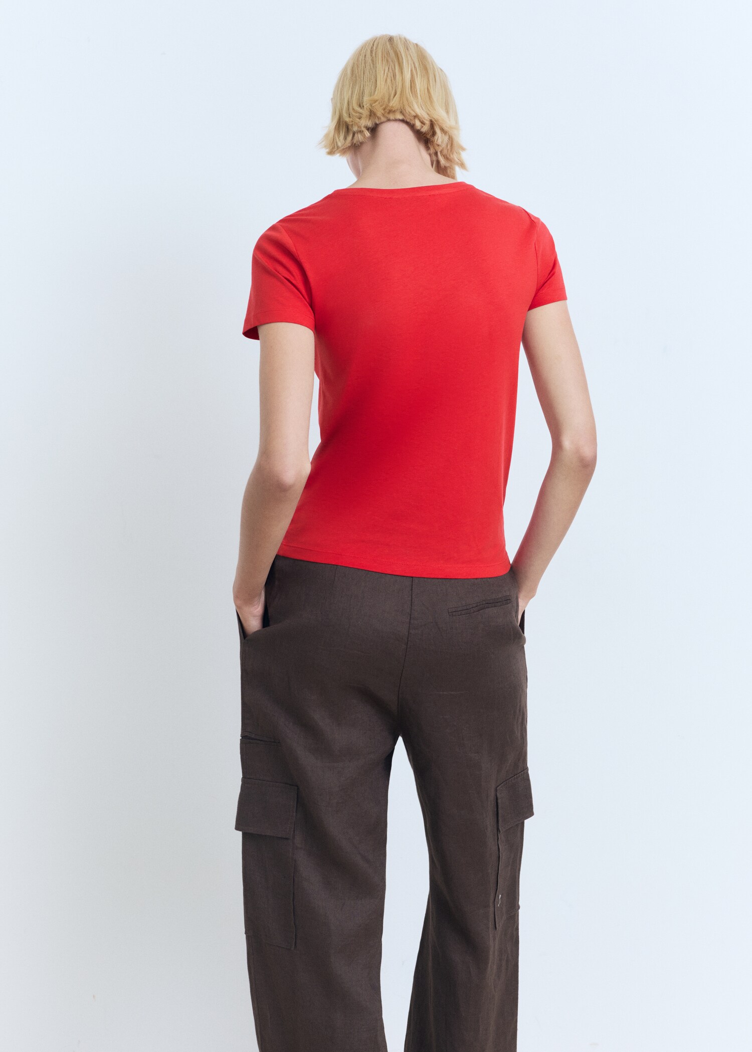 T-shirt logo en coton - Verso de l’article