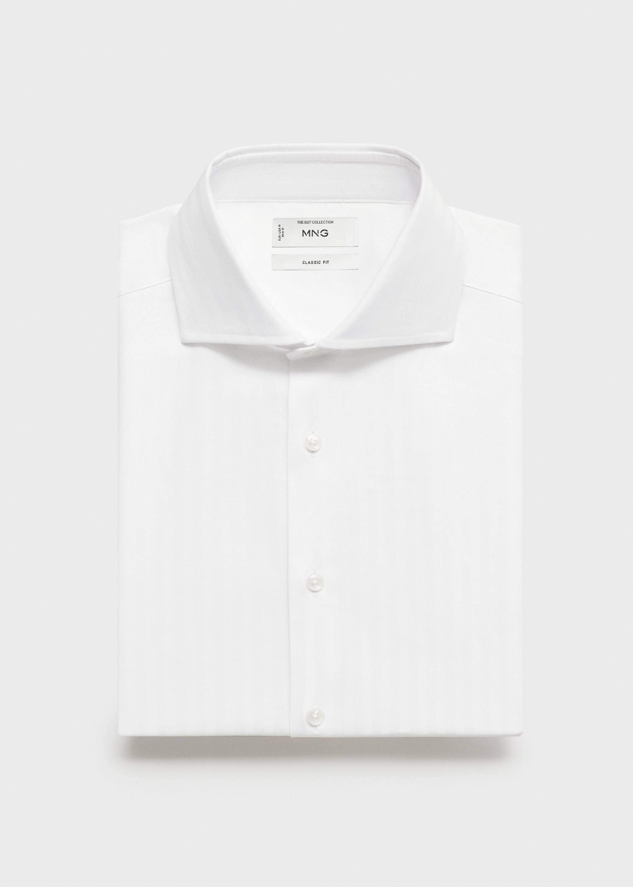 Slim Fit-Anzughemd aus 100 % Baumwolle - Detail des Artikels 9