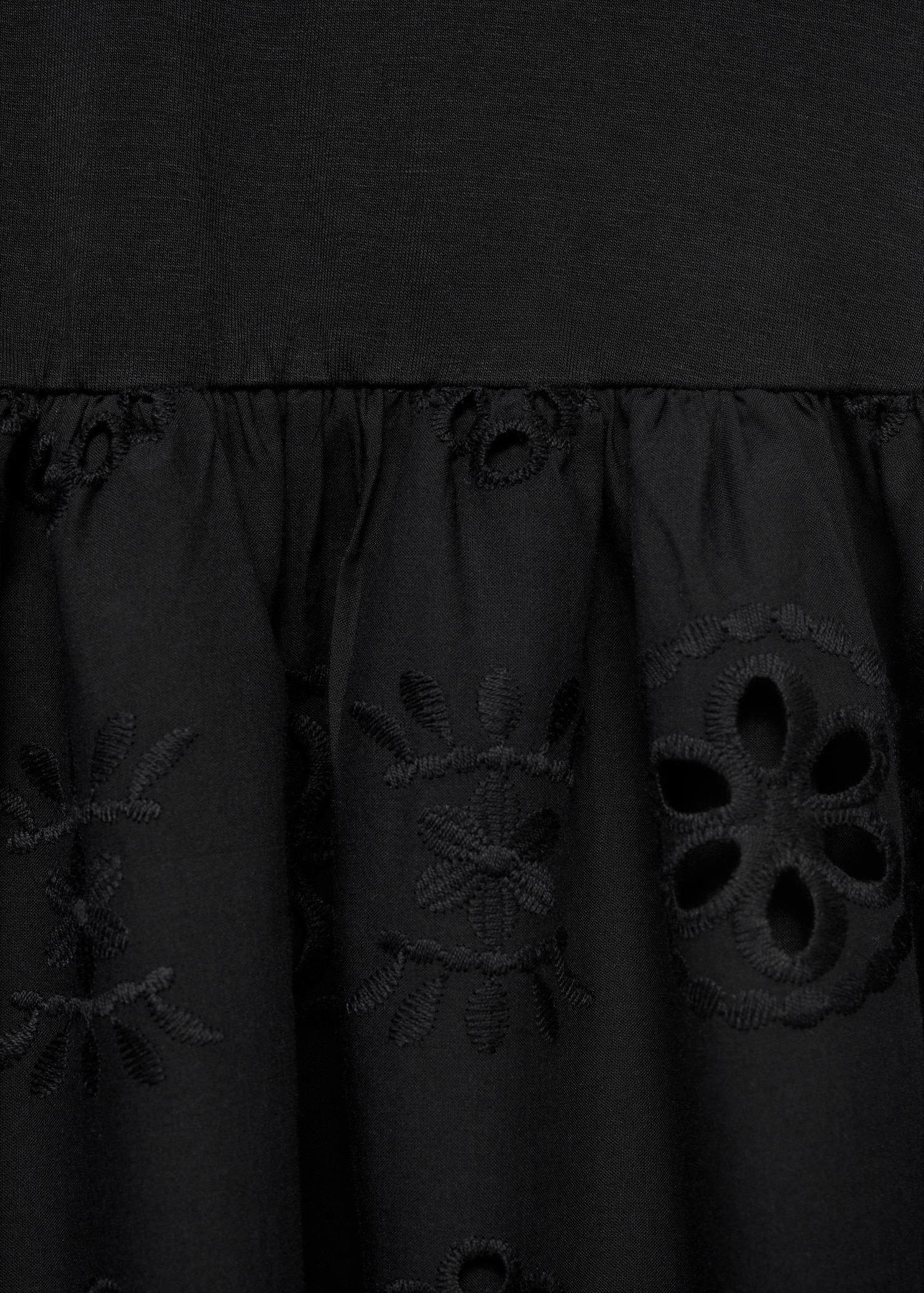 Openwork embroidered combined dress - Details of the article 8