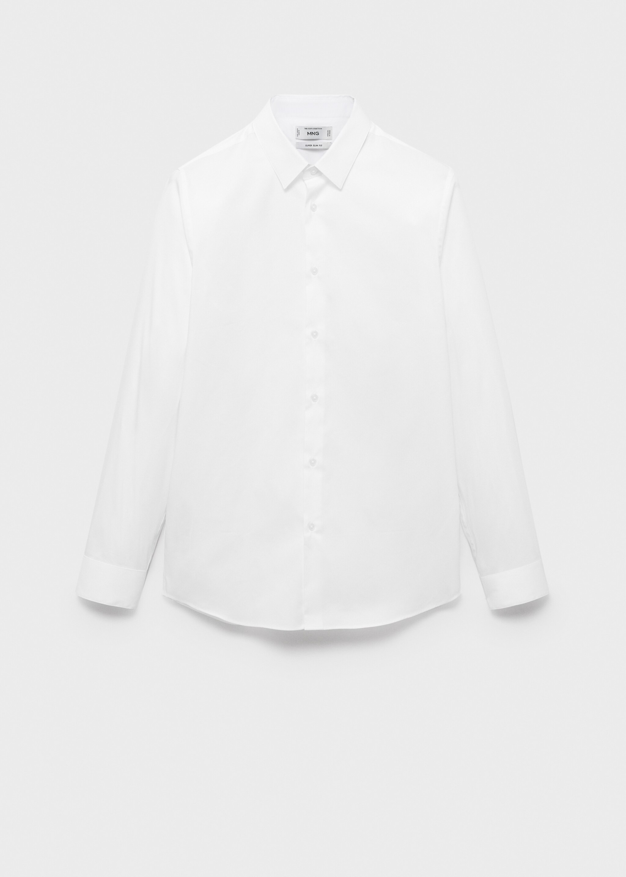 Camisa de fato slim fit de algodão - Artigo sem modelo