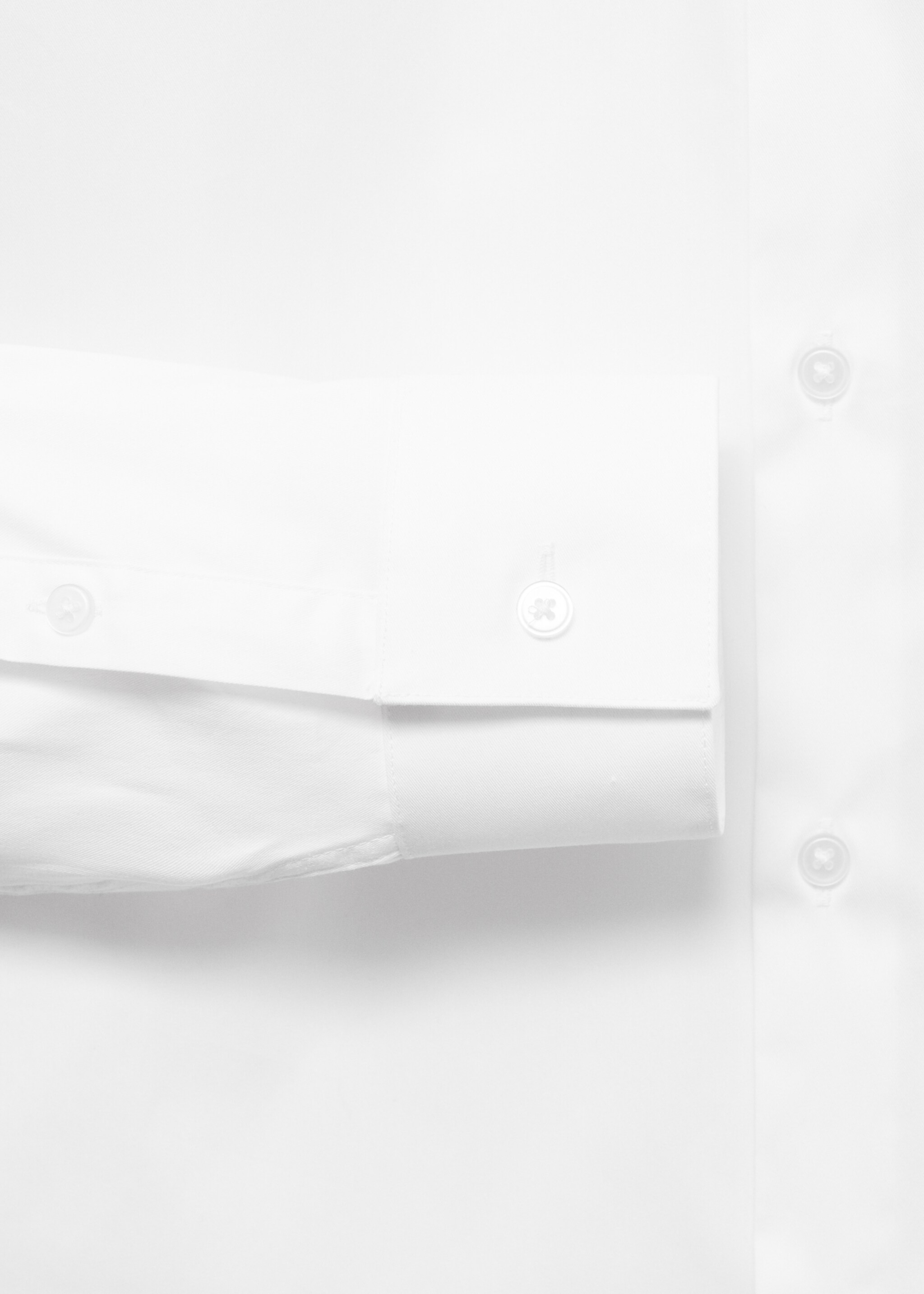 Camisa de fato slim fit de algodão - Pormenor do artigo 0