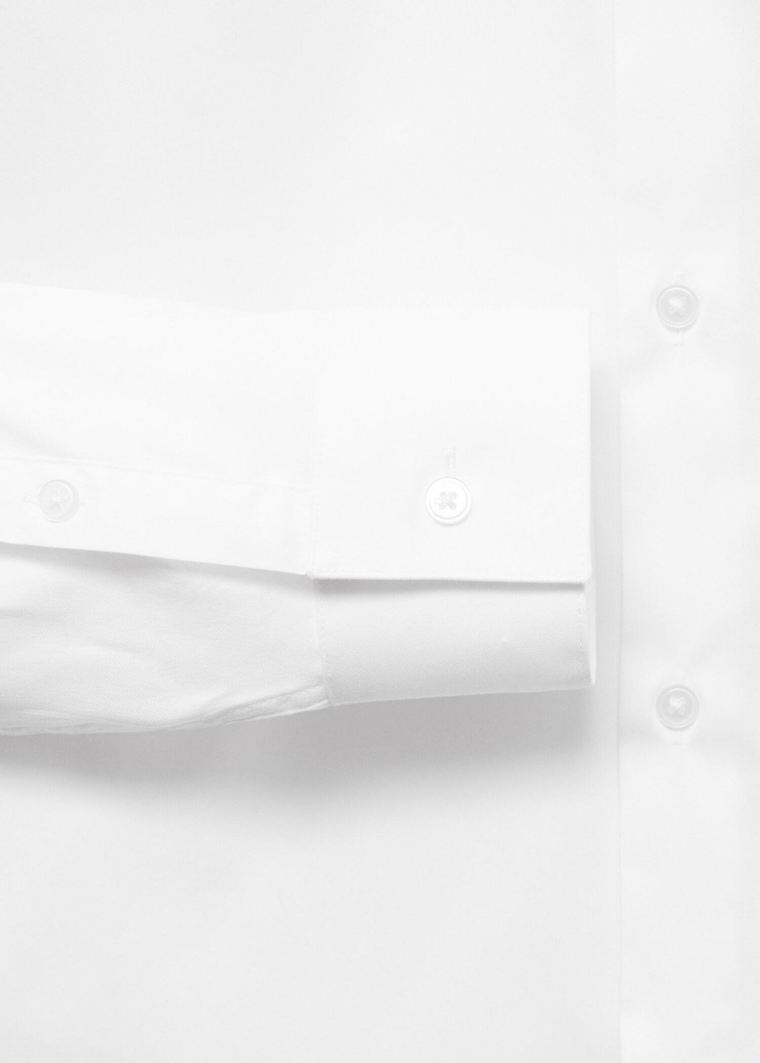 Slim fit cotton suit shirt - Details of the article 0
