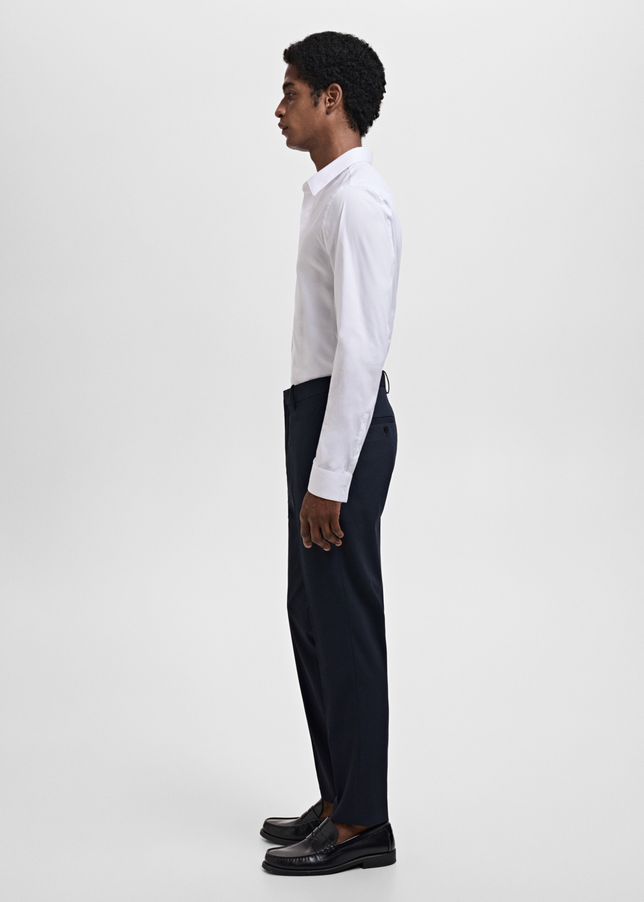 Camisa de fato slim fit de algodão - Pormenor do artigo 2