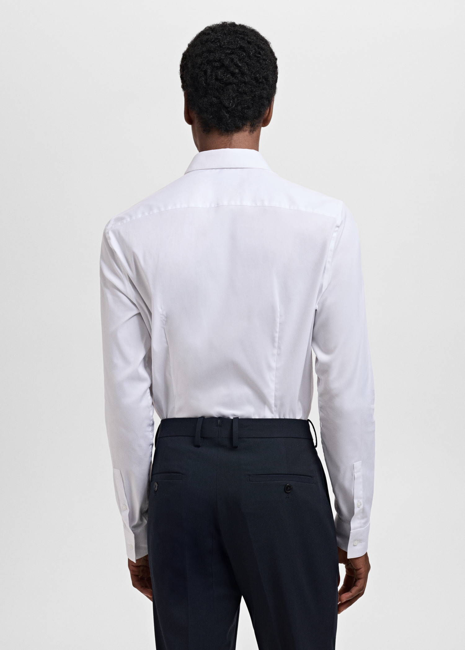 Slim fit cotton suit shirt - Reverse of the article
