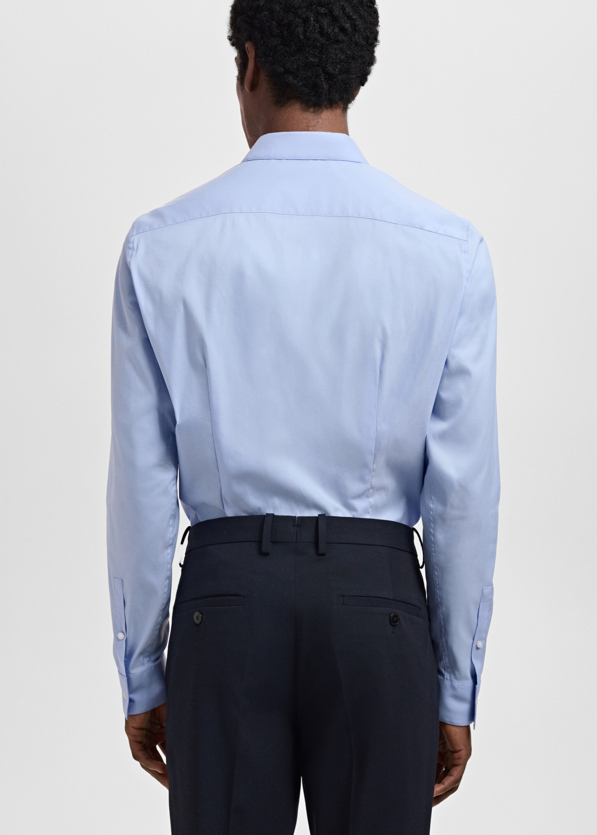 Slim fit cotton suit shirt - Reverse of the article