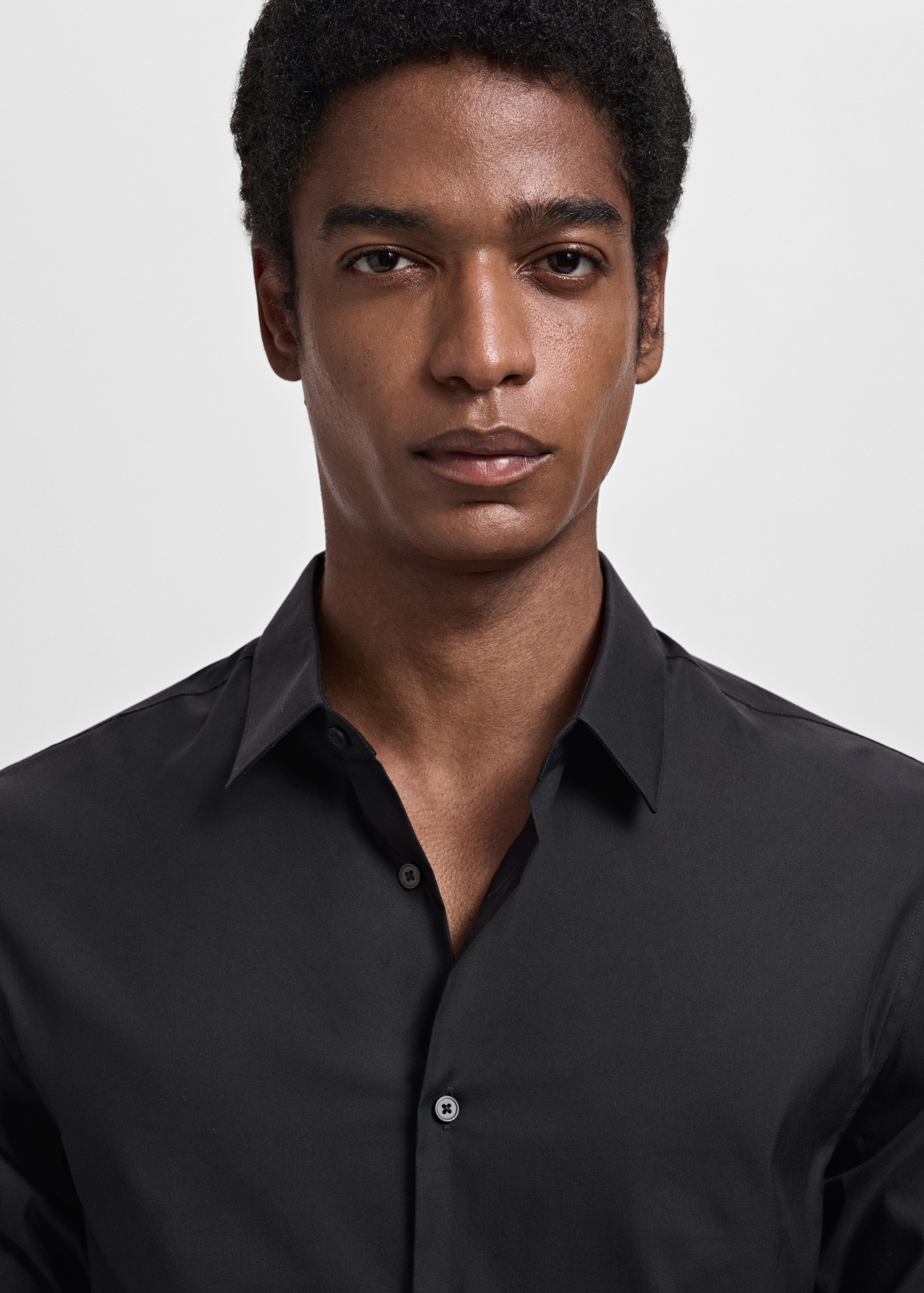 Camisa traje slim fit algodón - Detalle del artículo 1