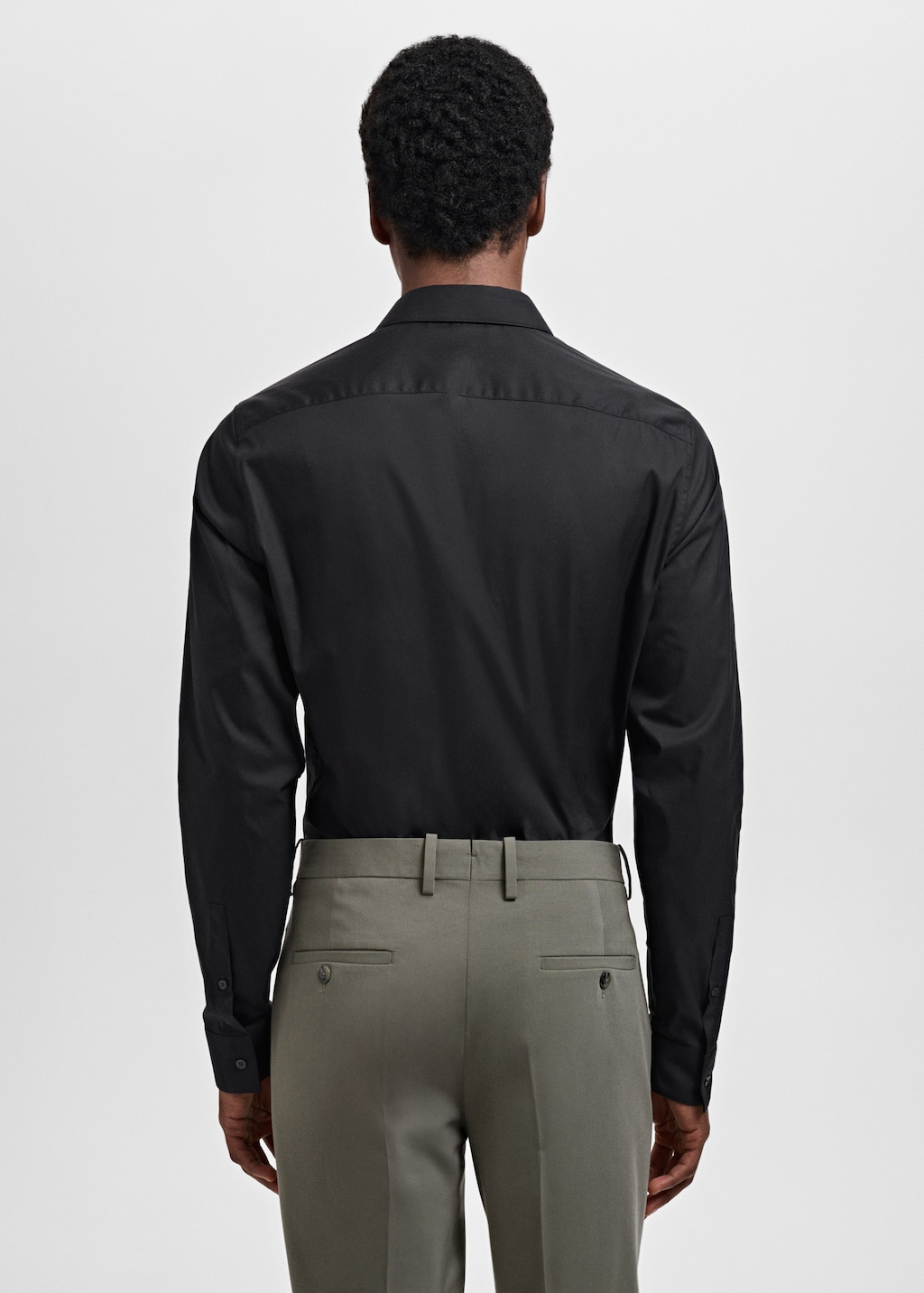 Slim fit cotton suit shirt