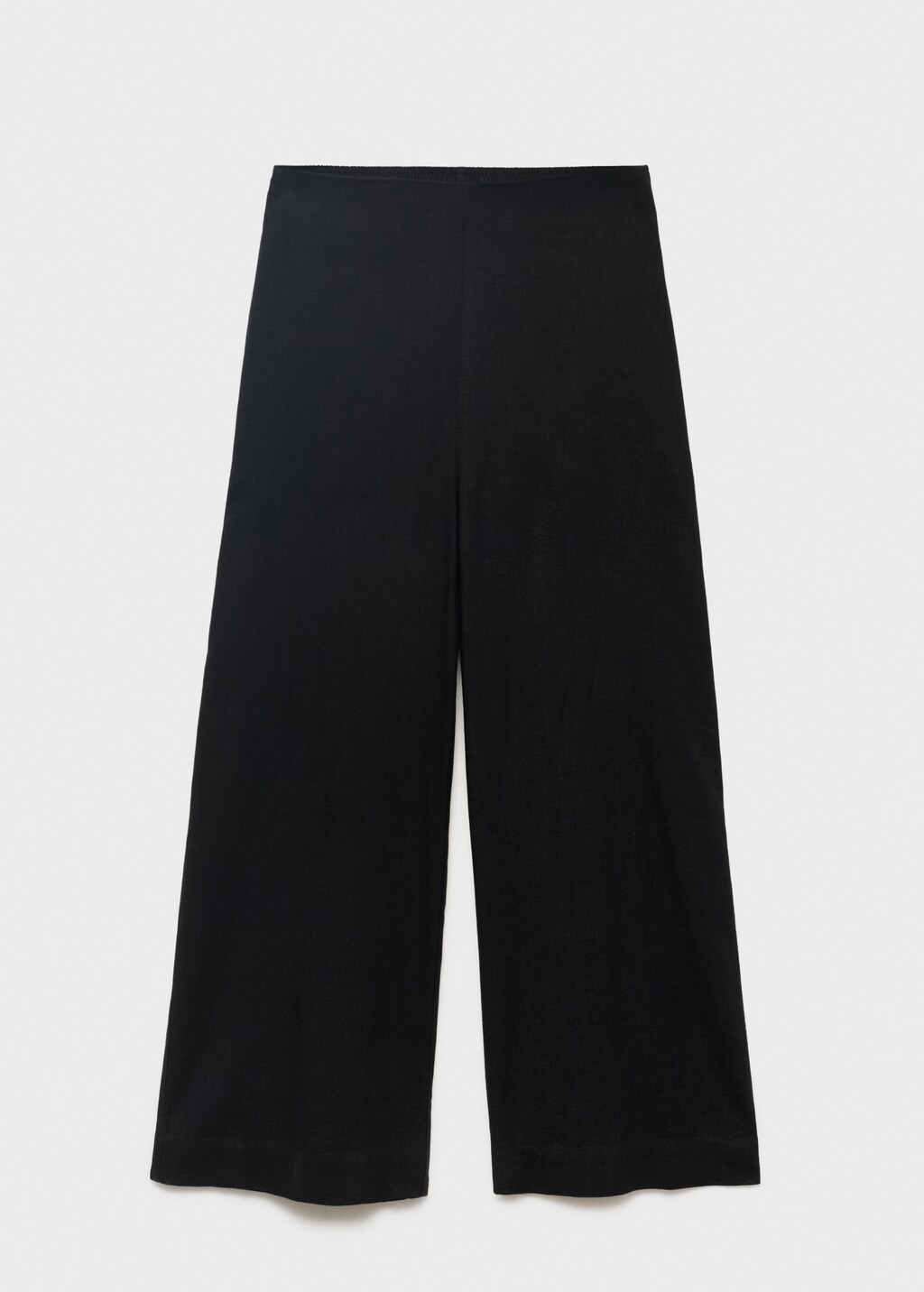 Cropped linen-blend pants - image 5