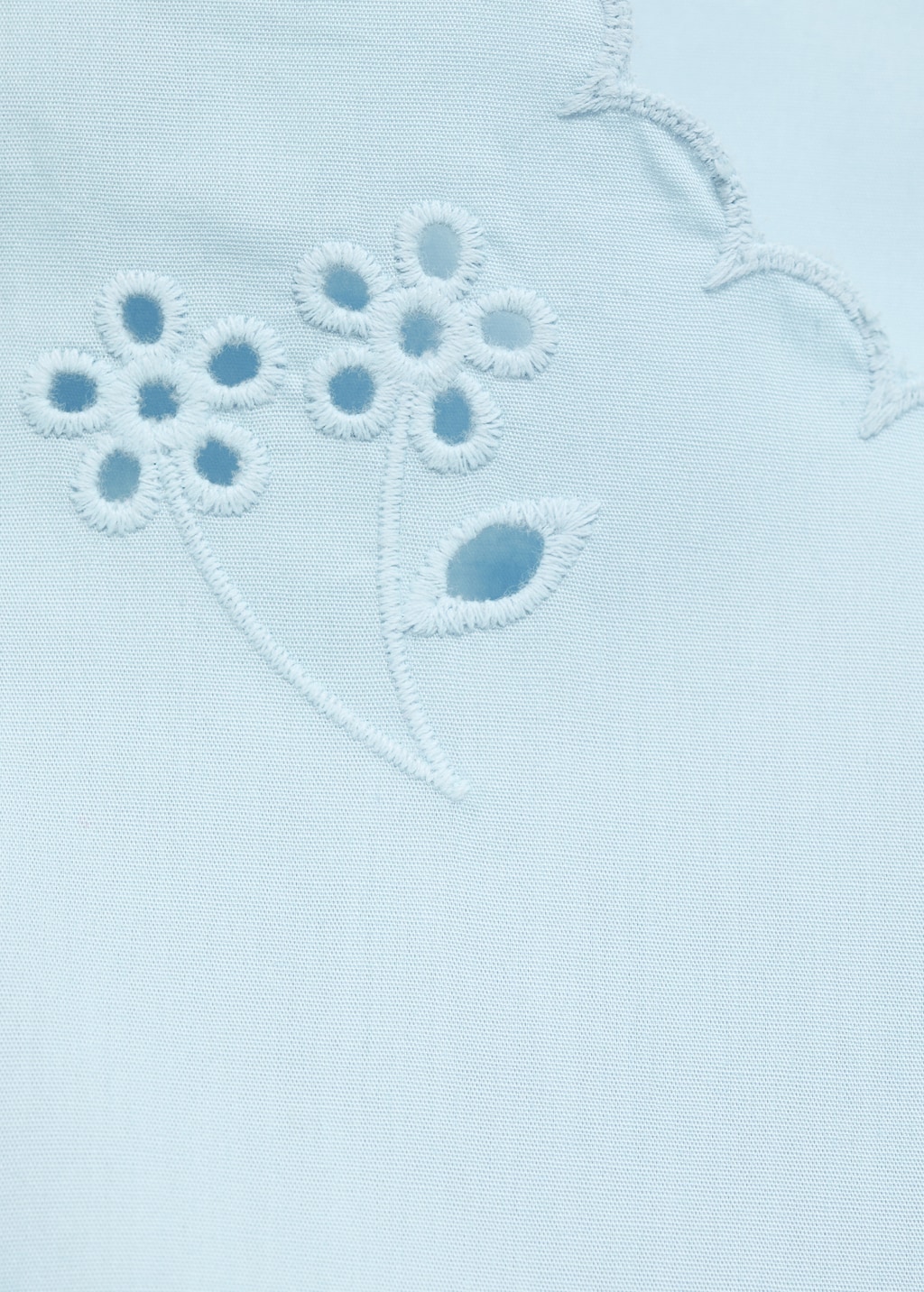 Mango Embroidered crop top