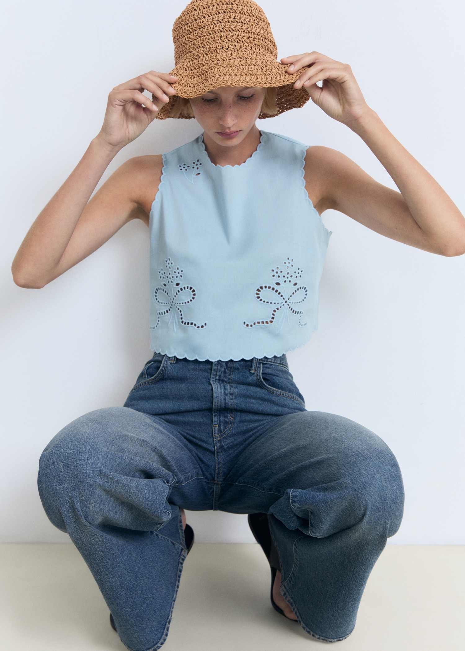 Broderad crop-top - Detaljer om artikeln 2