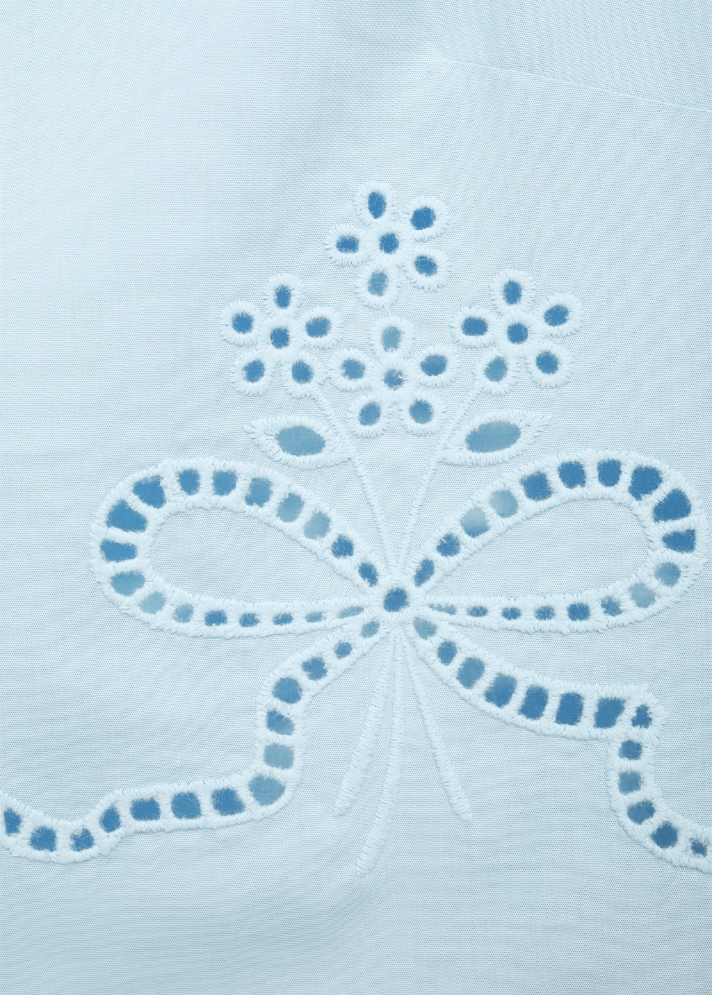 Embroidered crop top