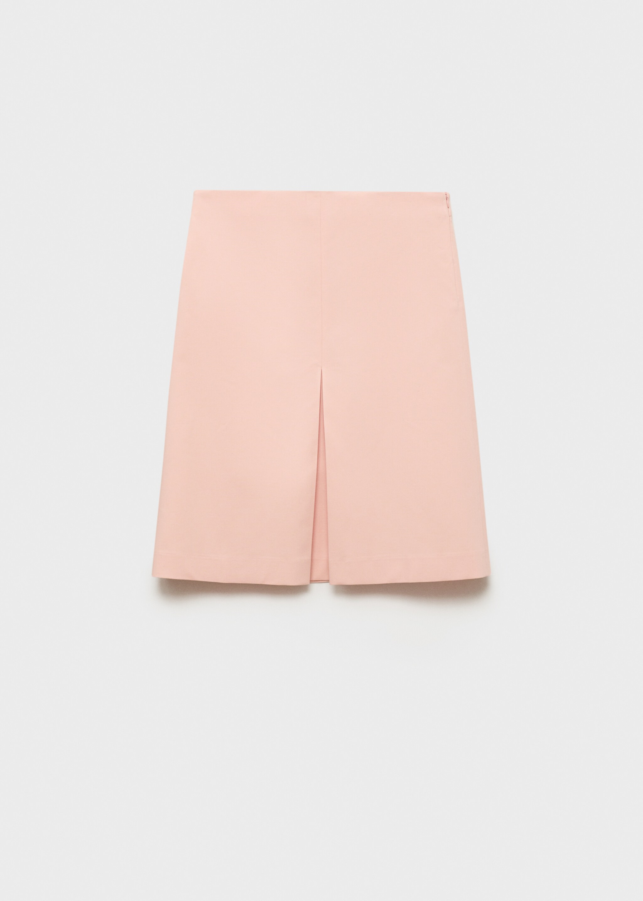 Cotton midi-skirt with pleat detail - Article without model