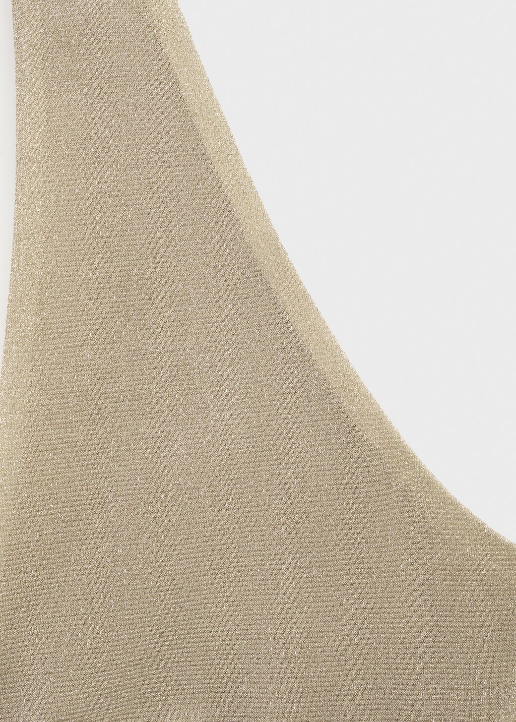 Lurex bikini top with adjustable back