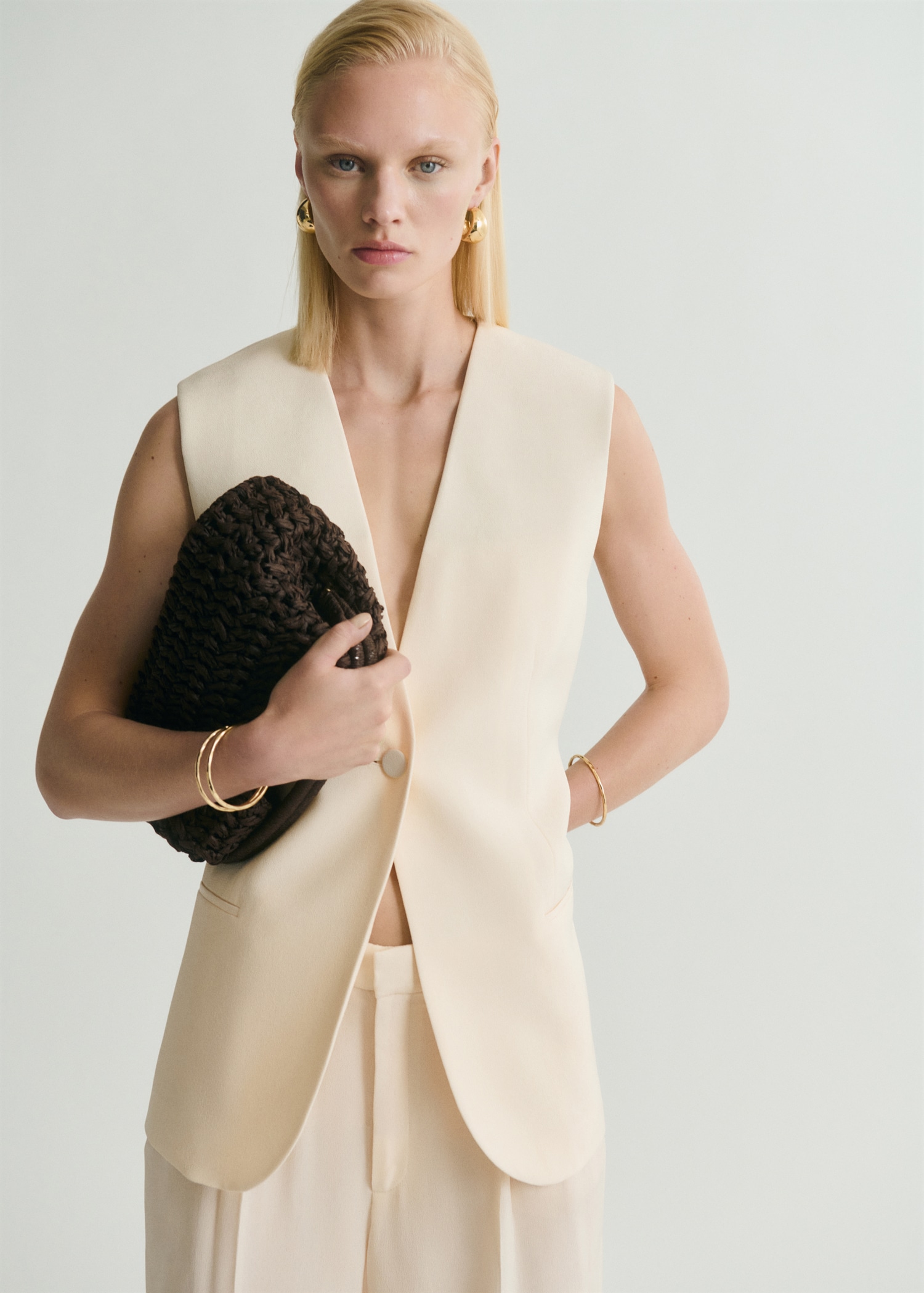 Flowy suit waistcoat - Medium plane