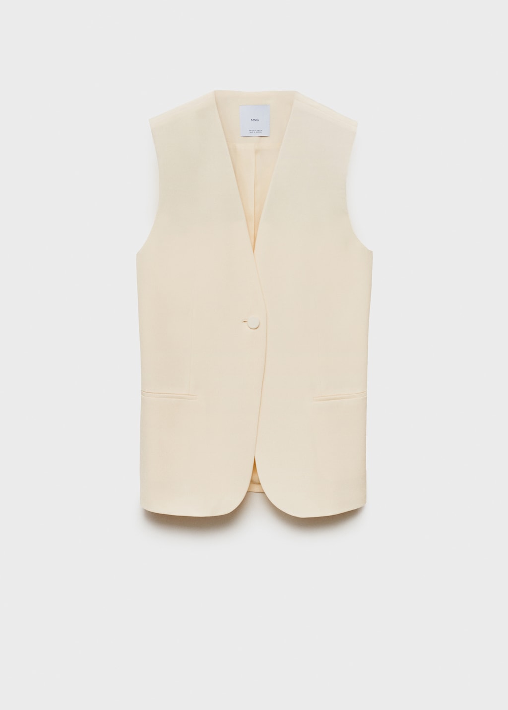 Flowy suit vest