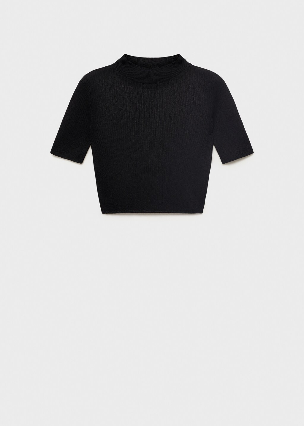 Knitted cropped sweater - image 5
