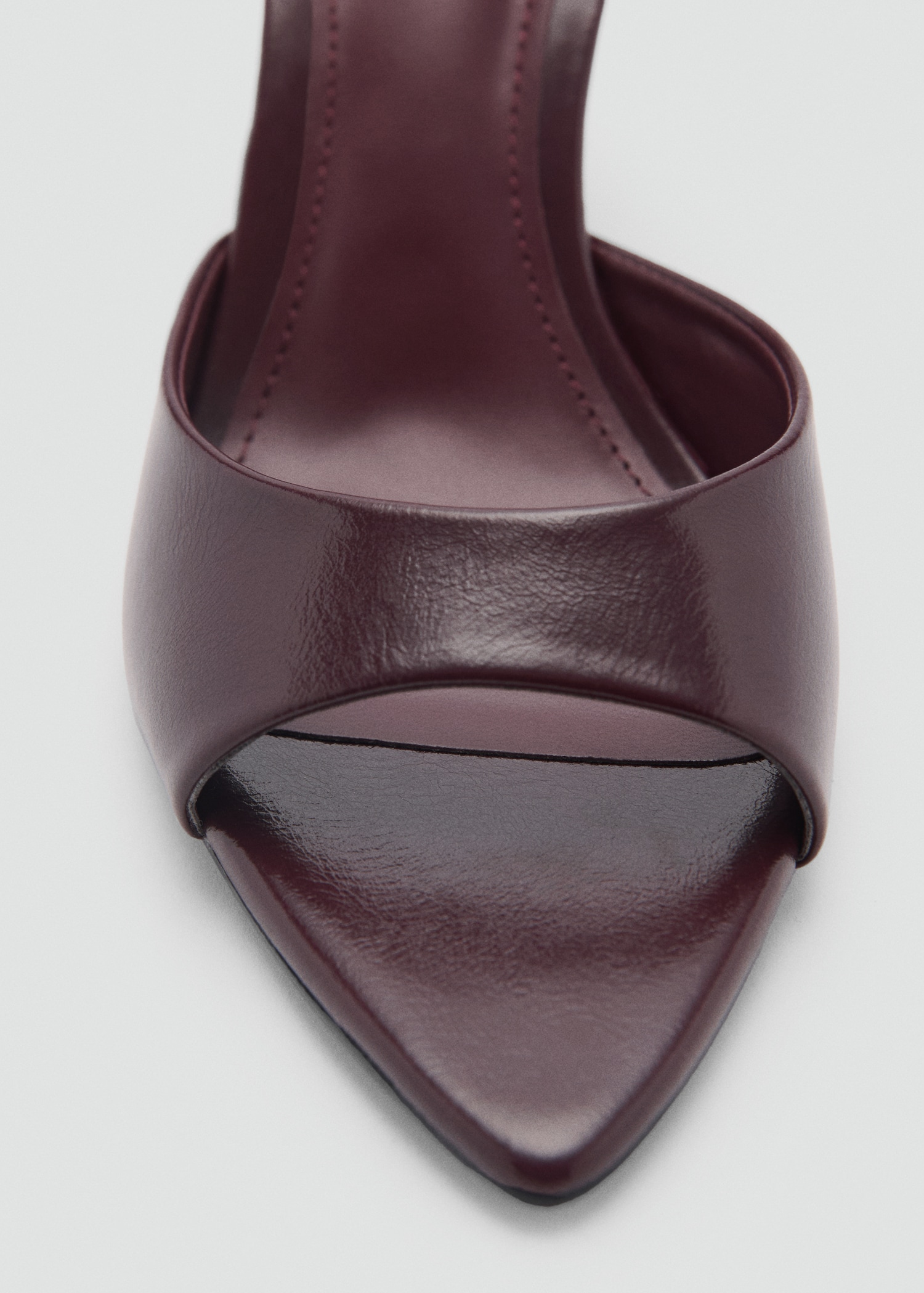 Zapatos Sandalias Mujer Mango Outlet Sandalia Metalizada Tacón