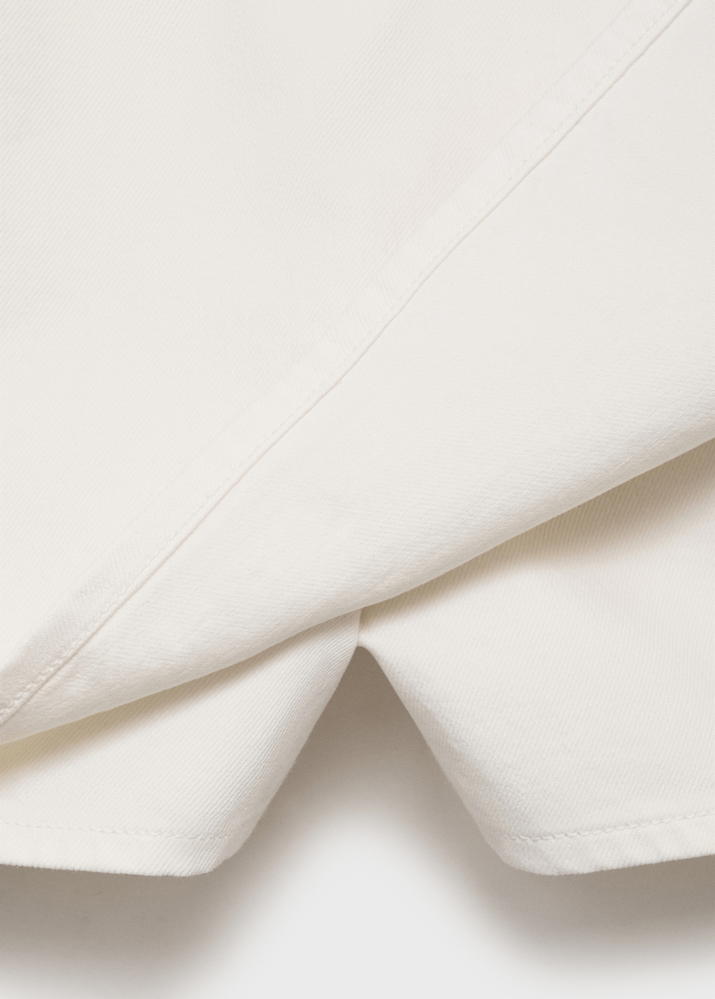 Denim culottes with double belt