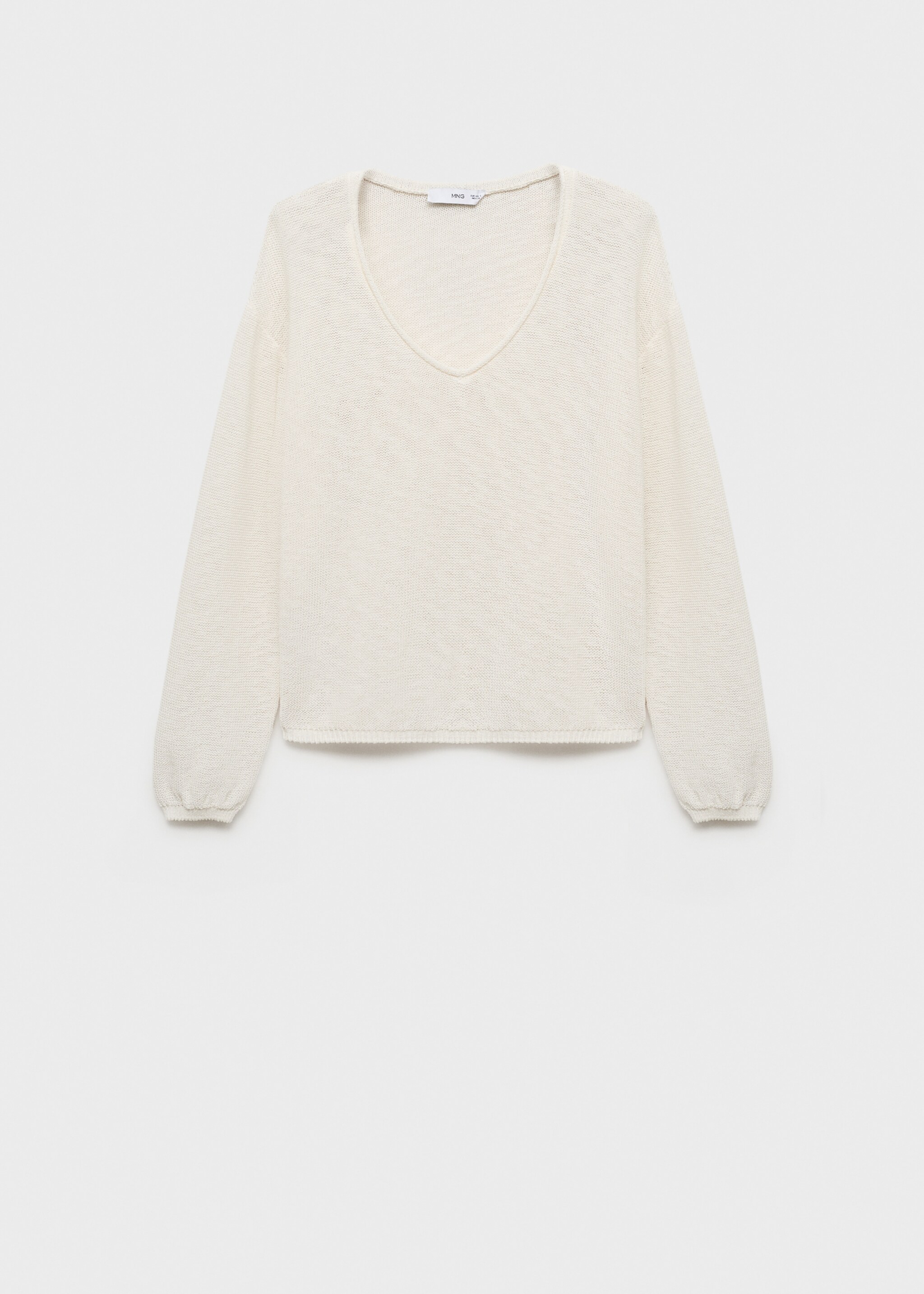 V-neck knit sweater - Article without model
