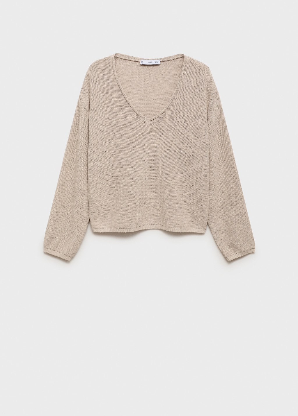 V-neck knit sweater