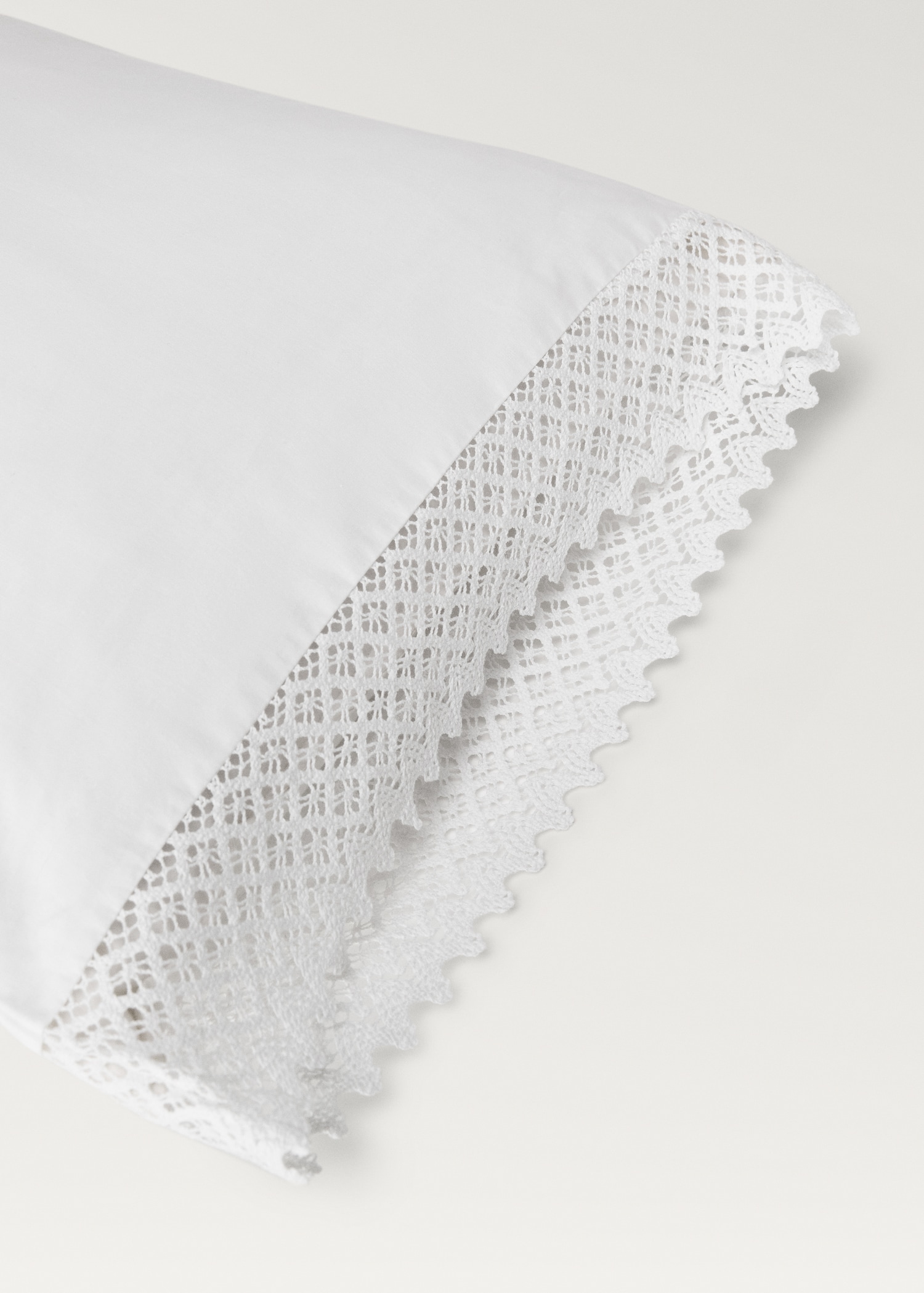 Pillowcase with lace trim 45x110 - Details of the article 1